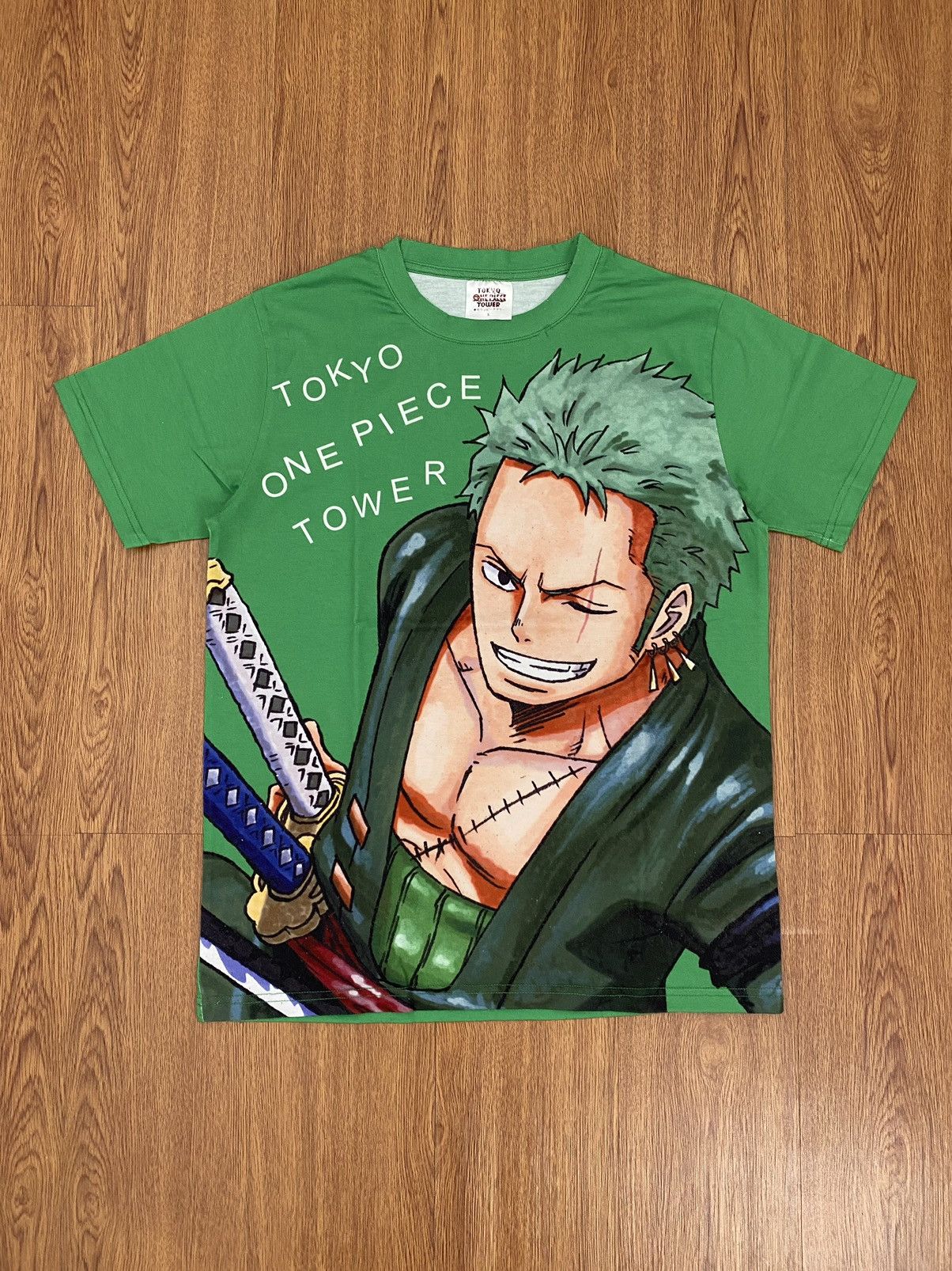 Anime × One Piece × Vintage Roronoa Zoro full print t-shirt Size US S / EU 44-46 / 1 - 1 Thumbnail