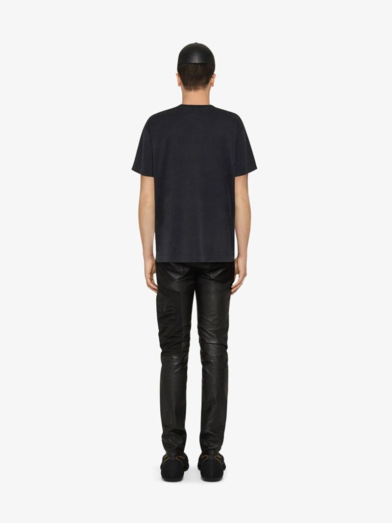 Givenchy Washed Black Cheneille Patch College Logo T-Shirt Size US XS / EU 42 / 0 - 3 Thumbnail
