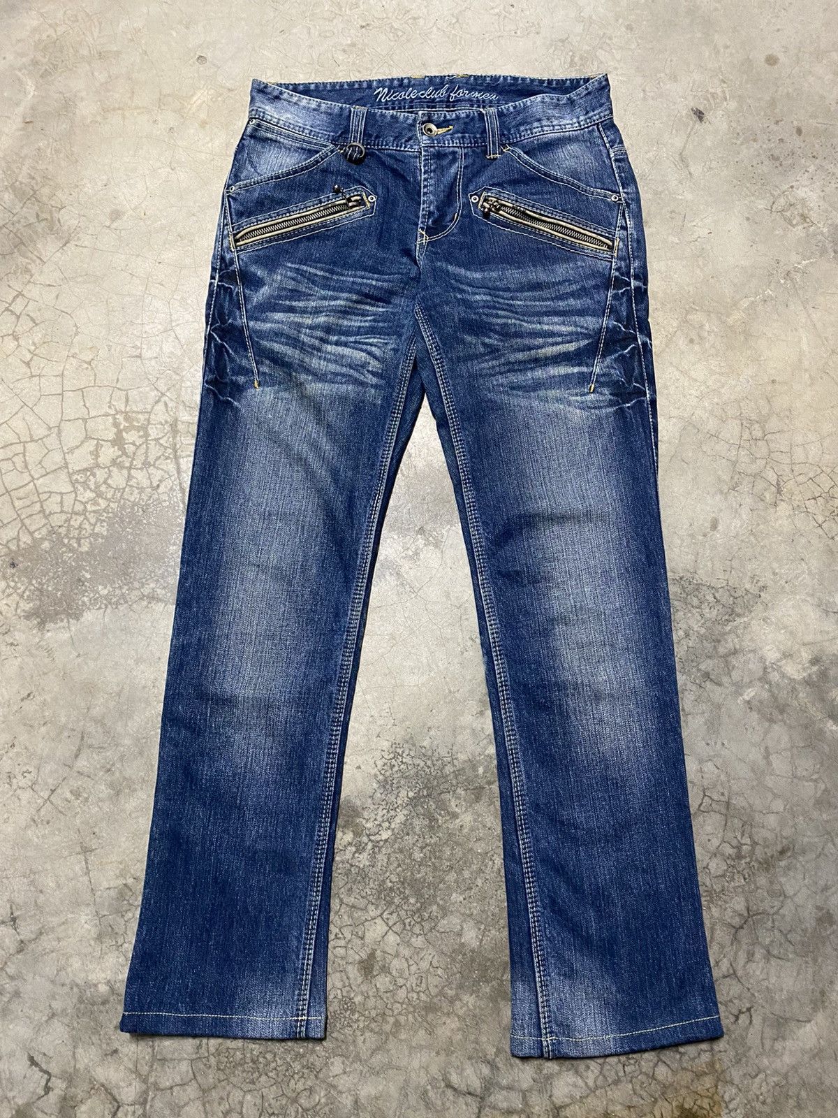 Hysteric Glamour × Nicole Club × Tornado Mart Japanese Grunge Nicole Punk Distressed Jeans #56 Size US 31 - 5 Thumbnail