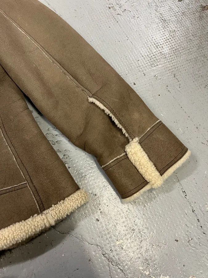 Dolce & Gabbana 2010s Dolce & Gabbana Beige Shearling Leather Jacket Size US S / EU 44-46 / 1 - 8 Thumbnail