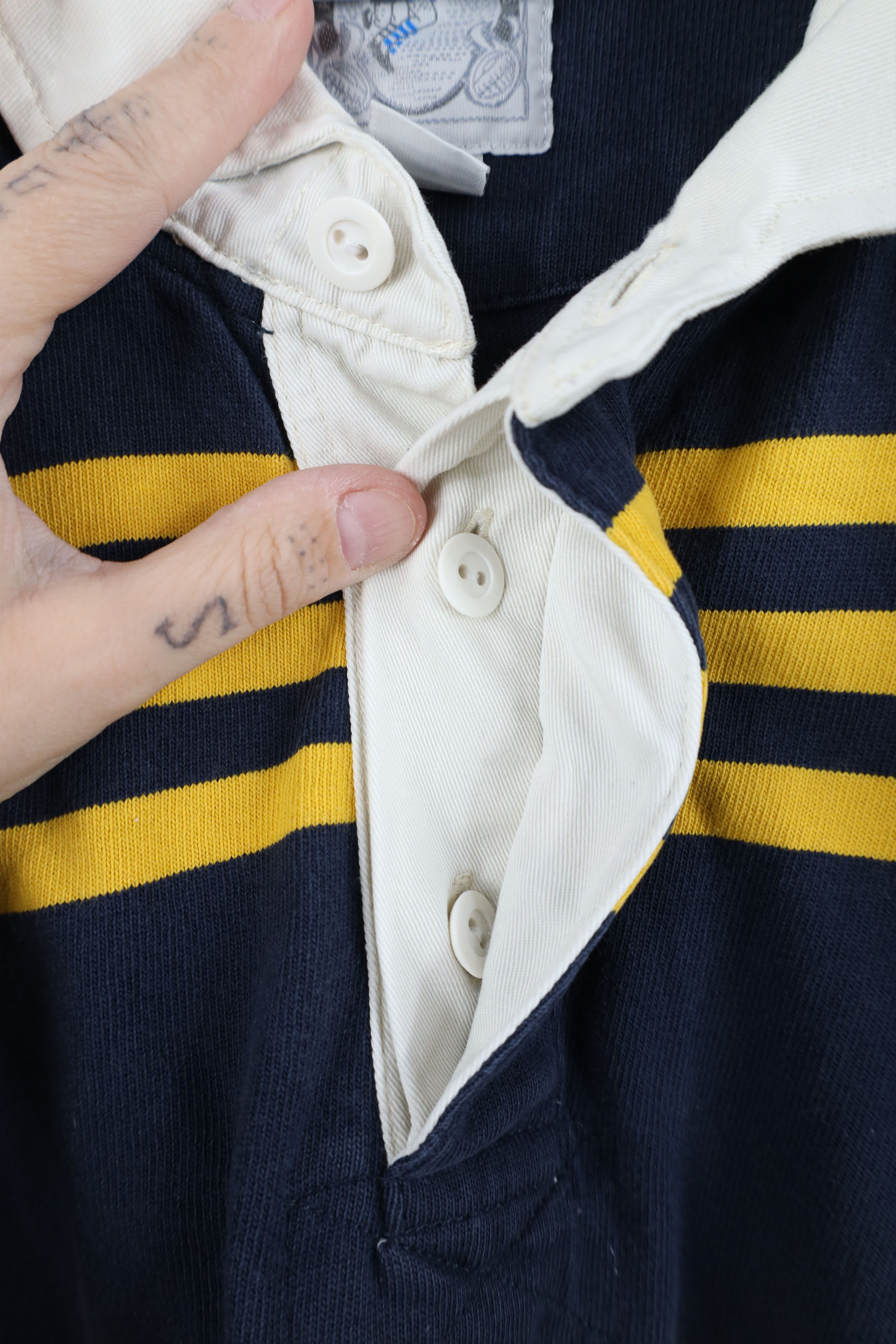 Lands' End Vintage 90s Lands End Heavyweight Long Sleeve Polo Shirt Size US XL / EU 56 / 4 - 4 Thumbnail