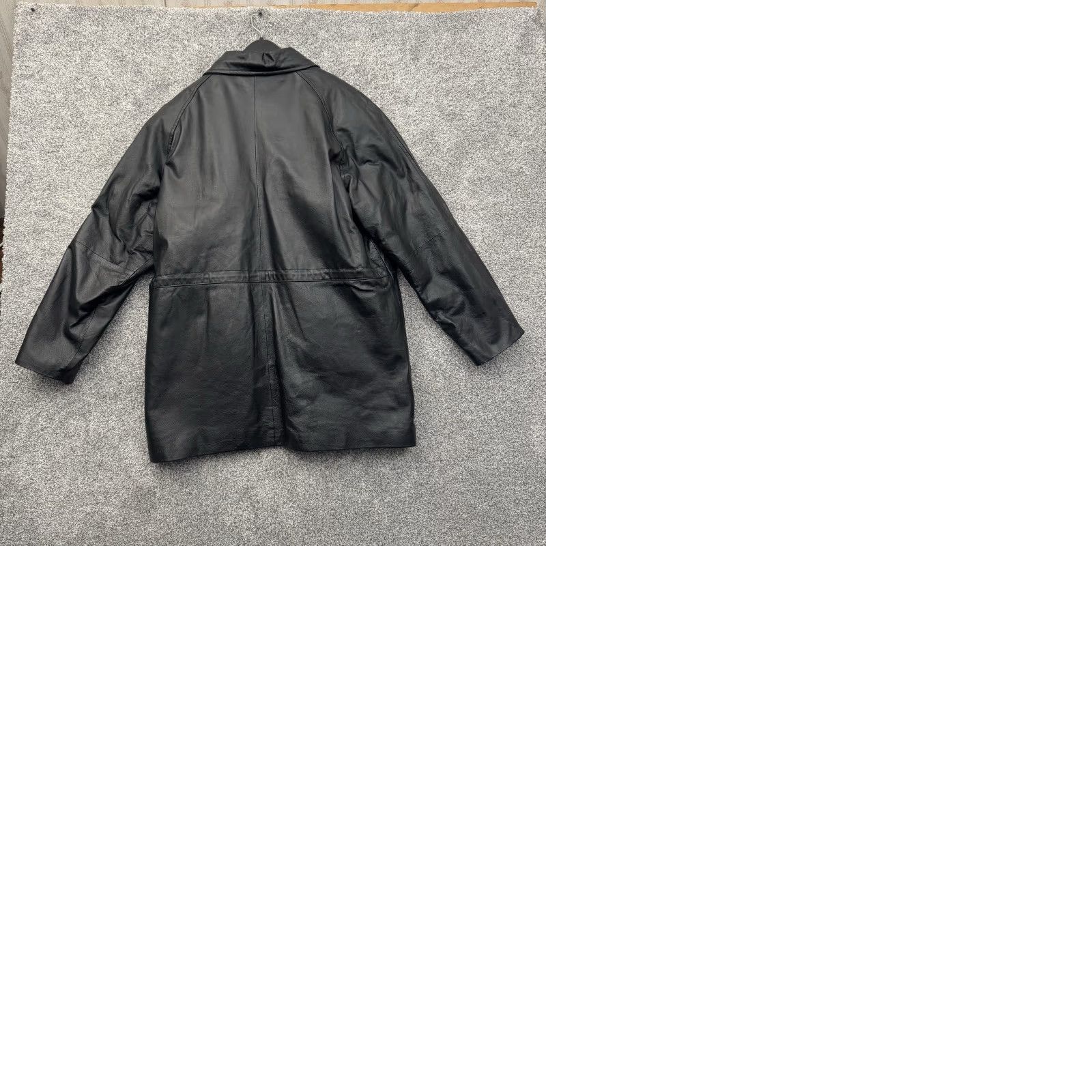 Vintage VINTAGE Phase Two Leather Coat Mens XL Black 90s Y2K Streetwear Overcoat Lined Pockets Zipper Casual Size US XL / EU 56 / 4 - 9 Thumbnail