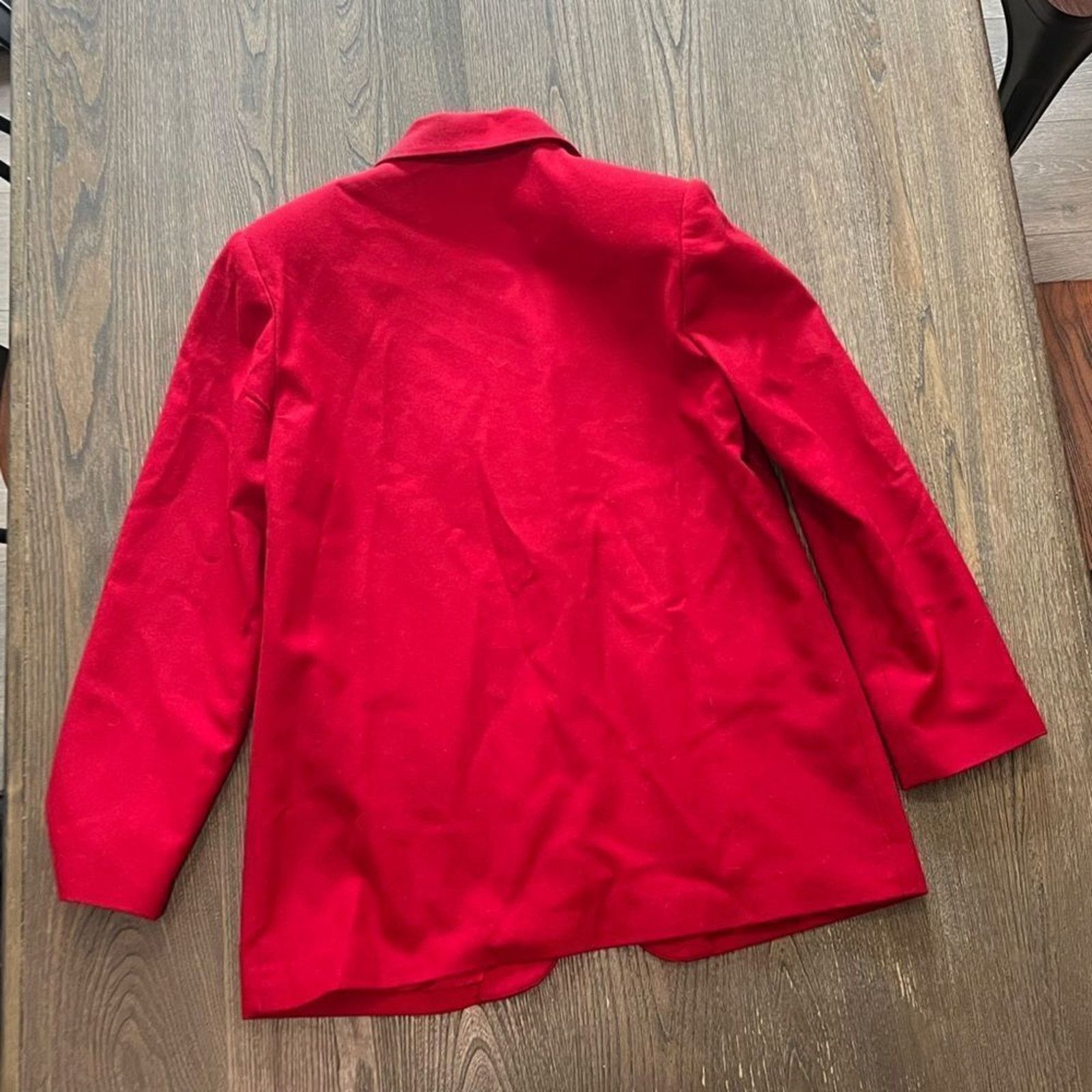 Vintage Robyn Meredith Cherry Red Wool Button Front Vest Size 12 Size XL / US 12-14 / IT 48-50 - 3 Thumbnail