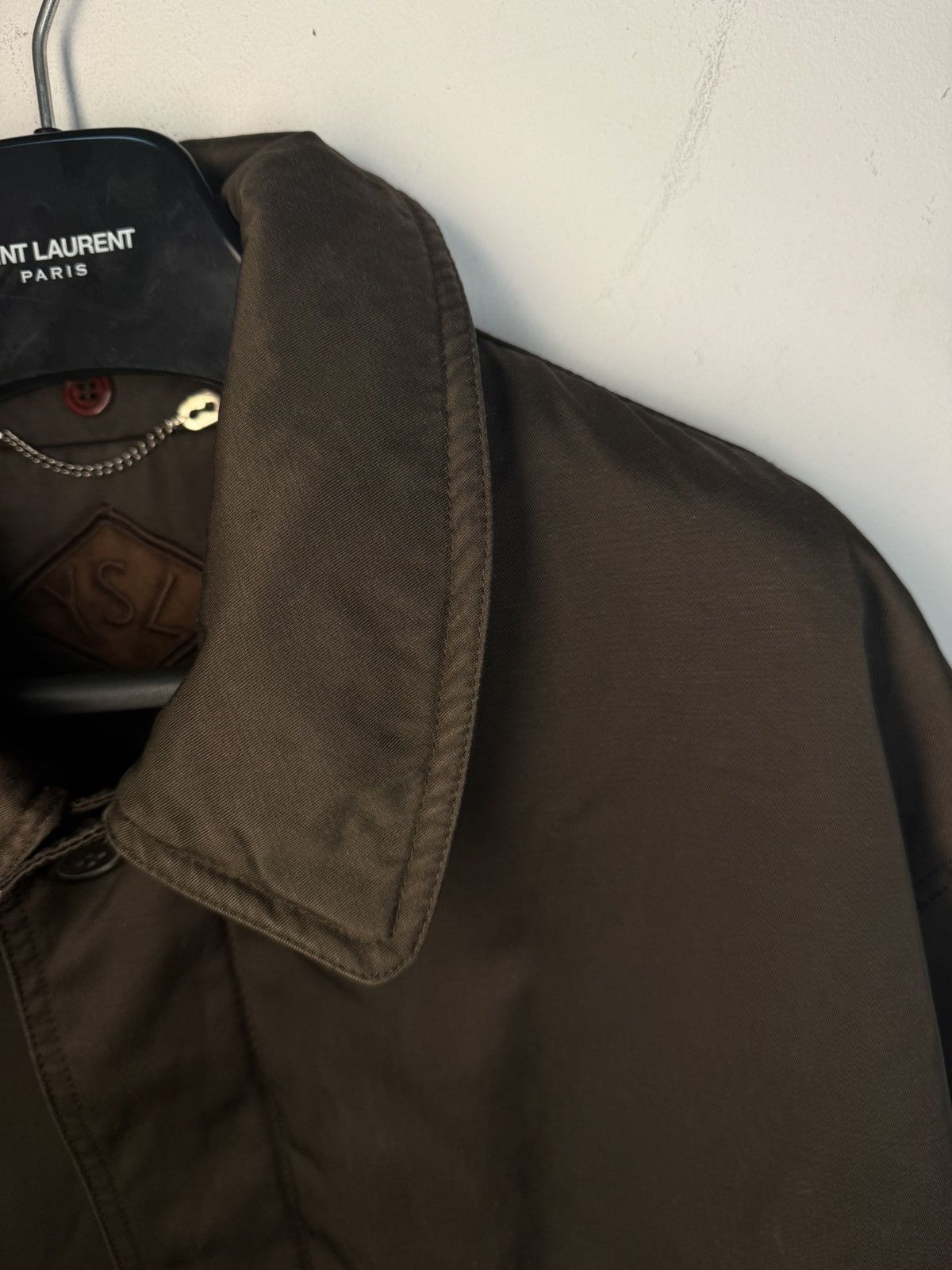 Yves Saint Laurent 90s Warm YSL Jacket Brown Autumn Parka Classic Zip Up Size US XL / EU 56 / 4 - 19 Thumbnail