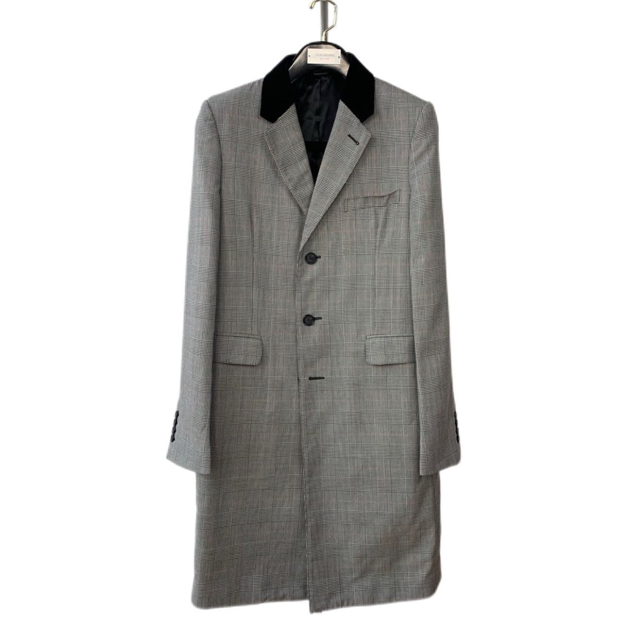 Alexander McQueen Alexander McQueen Grey Plaid Wool Coat (50 L) Size L / US 10 / IT 46 - 1 Thumbnail