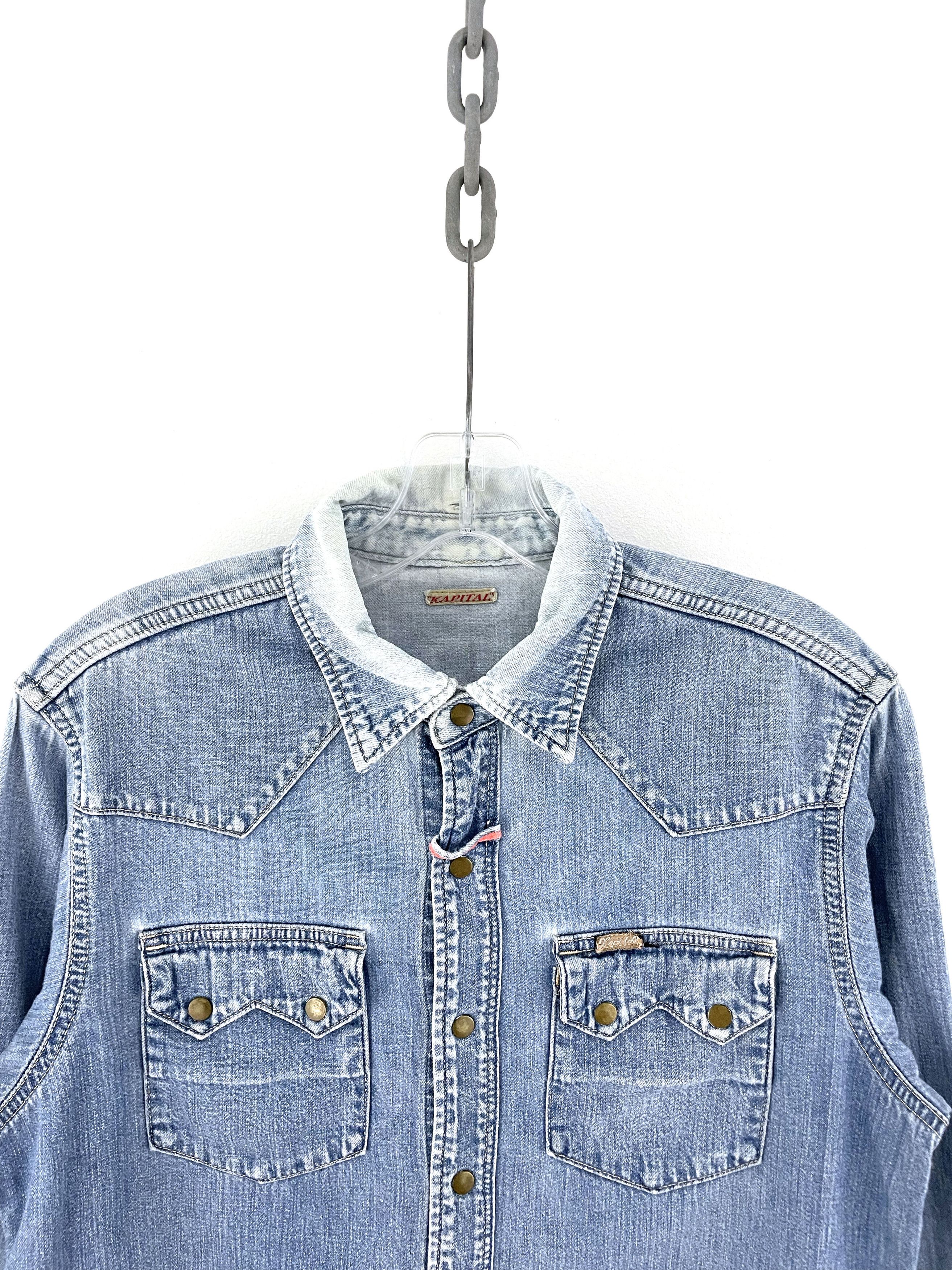 Kapital Western Denim Shirt Size US M / EU 48-50 / 2 - 4 Thumbnail