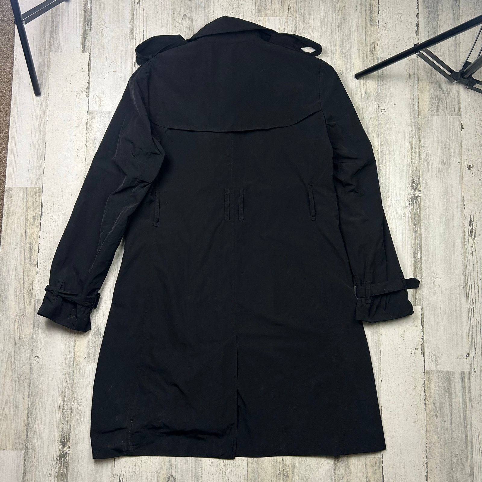 Norma Kamali Norma Kamali Black Long Trench Coat Size L / US 10 / IT 46 - 8 Thumbnail