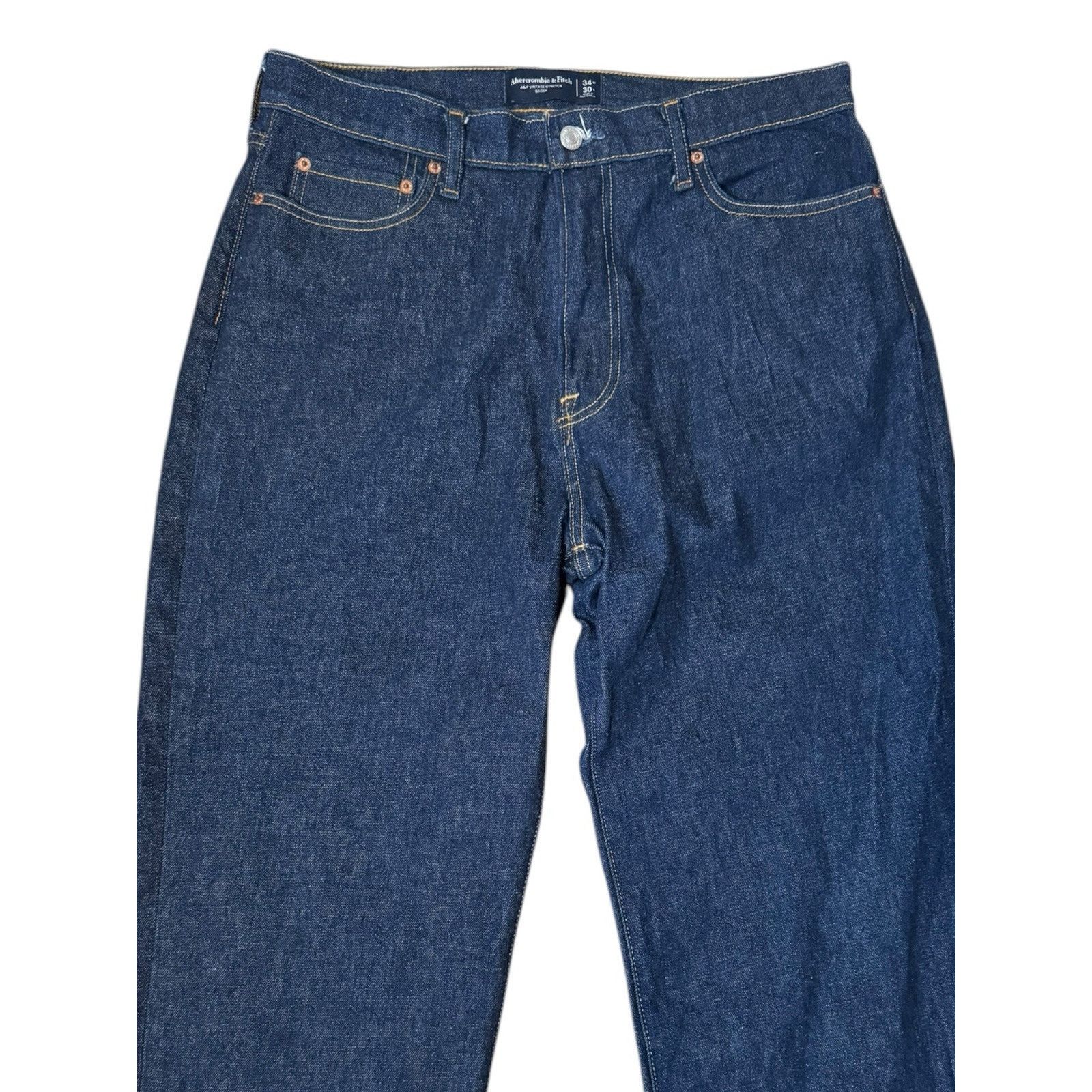 Abercrombie & Fitch ABERCROMBIE AND FITCH Vintage Stretch Baggy Jeans Size US 26 / EU 42 - 2 Thumbnail