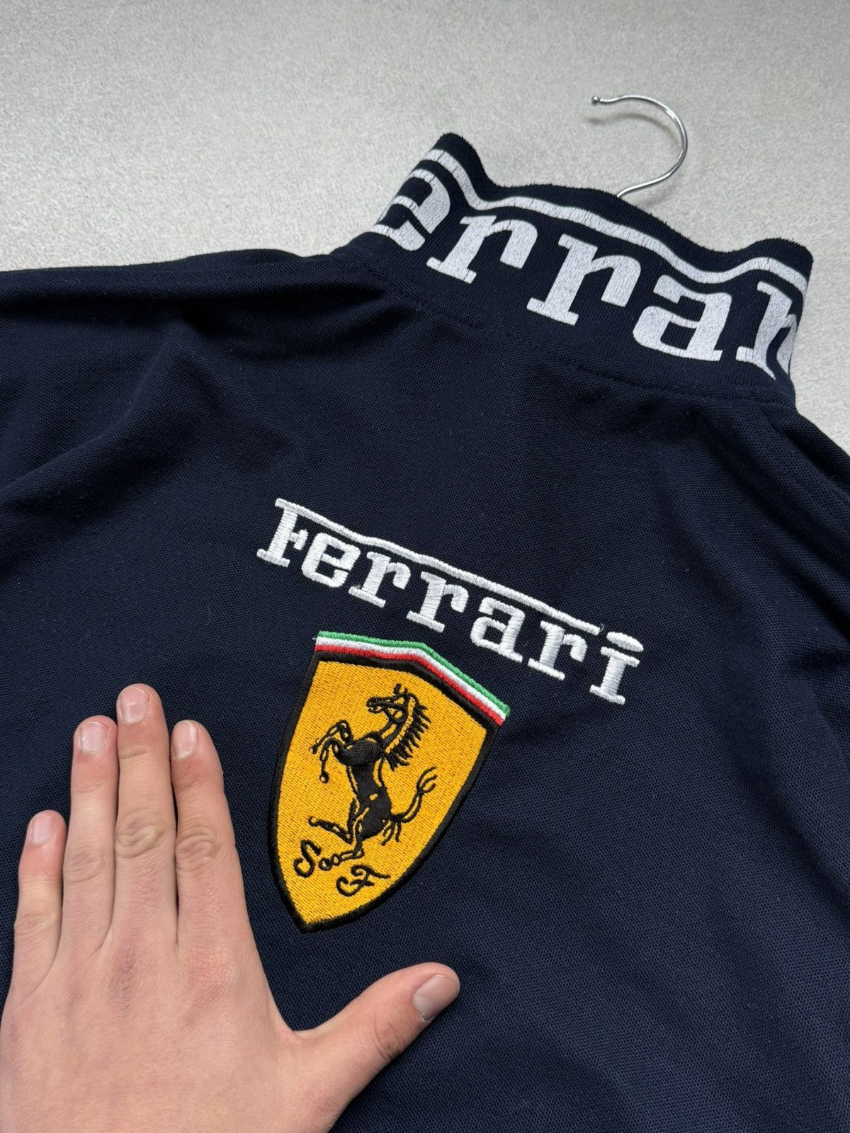 Ferrari F1 Ferrari Vintage Racing Polo Shirt Men’s Blue 90s Big Logo Size US L / EU 52-54 / 3 - 10 Thumbnail