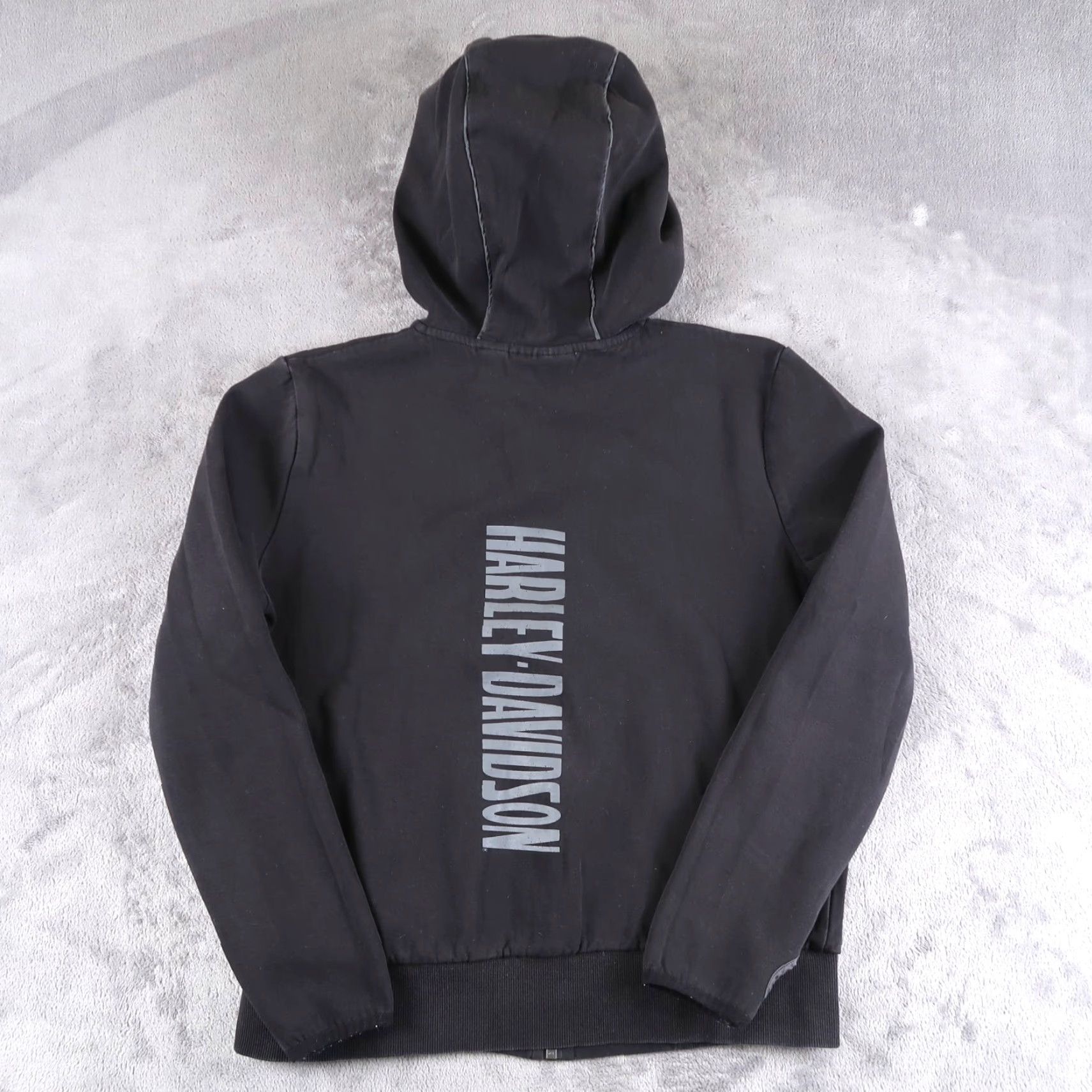 Harley Davidson Harley-Davidson Women H-D Logo Zip Up Hooded Sweatshirt Zip Up M Black Logo Sweatshirt Jacket Size M / US 6-8 / IT 42-44 - 2 Thumbnail