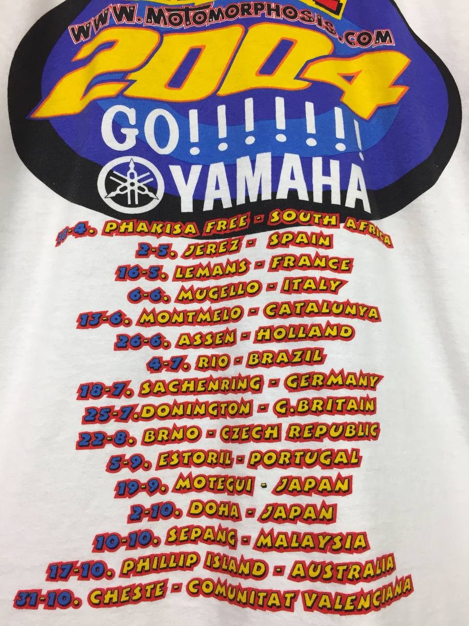 Honda × Vintage Vtg 2004 Cheste Valencia Motorcycle Grand Prix Tee Size US M / EU 48-50 / 2 - 10 Thumbnail