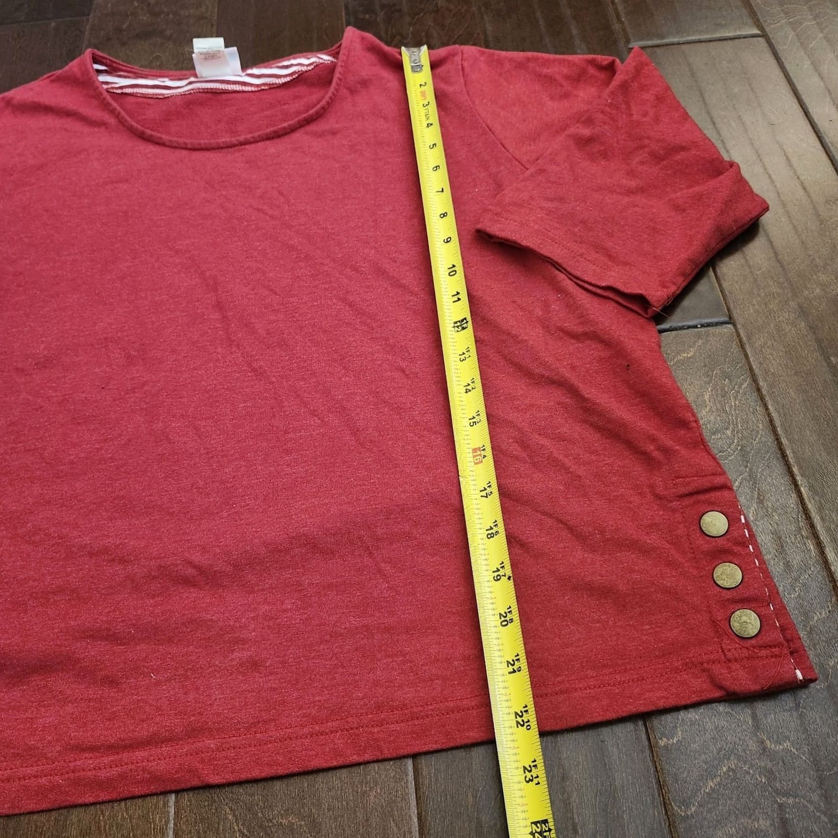 Vintage VINTAGE American Sweetheart Women's Red Heathered Blouse 3/4 Sleeve PXL Size XL / US 12-14 / IT 48-50 - 7 Thumbnail