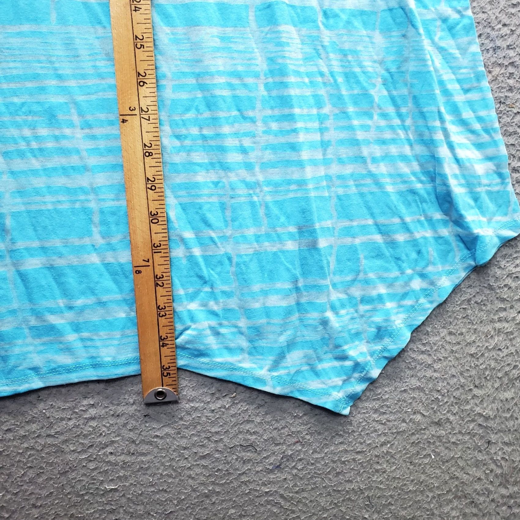 Vintage Balance Collection Loungewear Top Womens XL Multi Stripe Racerback Sharkbite Hem Size XL / US 12-14 / IT 48-50 - 3 Thumbnail