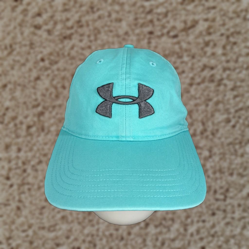 Under Armour Under Armour Golf Hat Cap Strap Back Mens One Size Blue Cotton Polyester Blend Size ONE SIZE - 1 Thumbnail