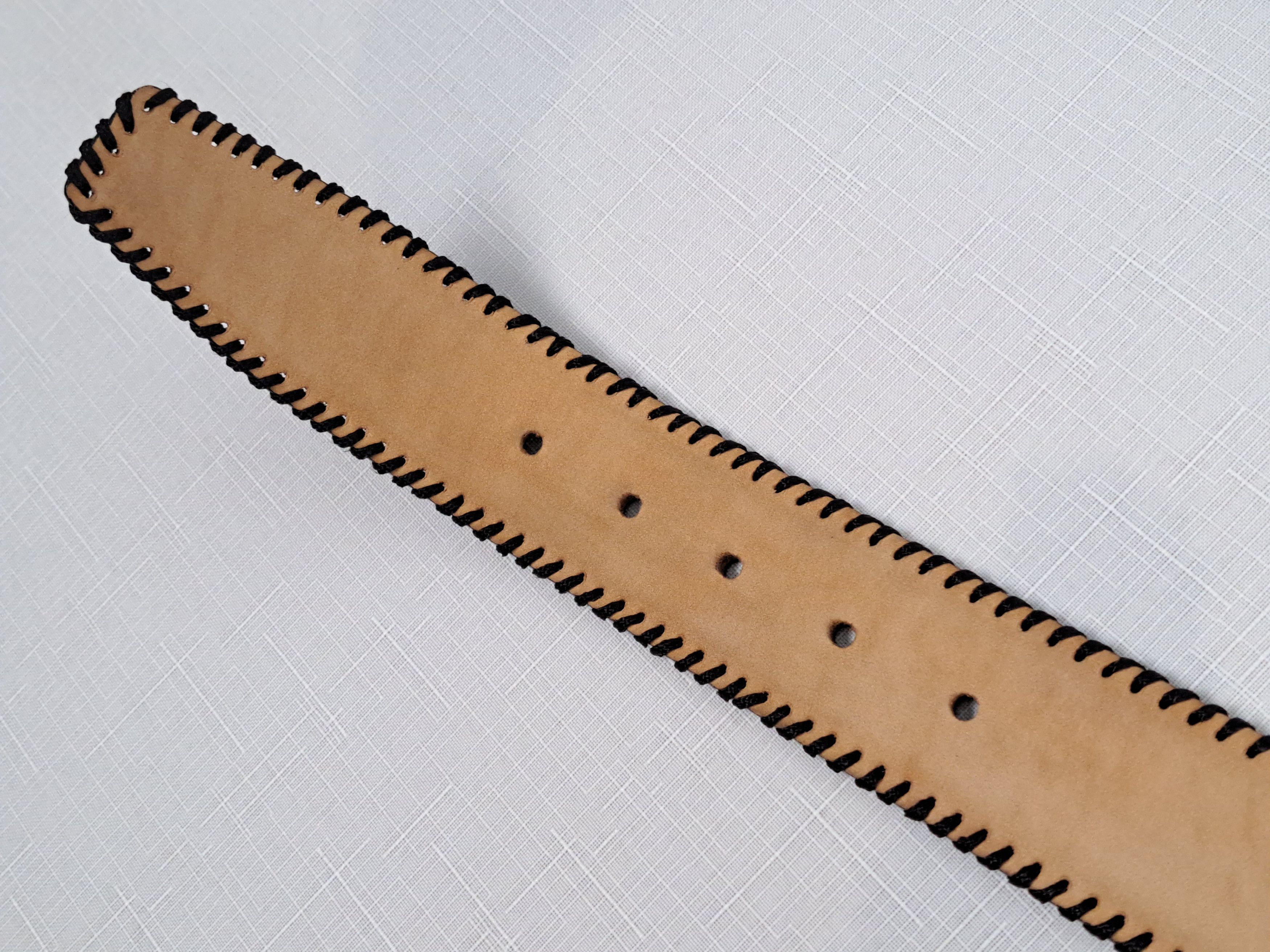 Handmade Giorgio Zoni Pelletterie leather belt. Made in Italy Size ONE SIZE - 13 Thumbnail