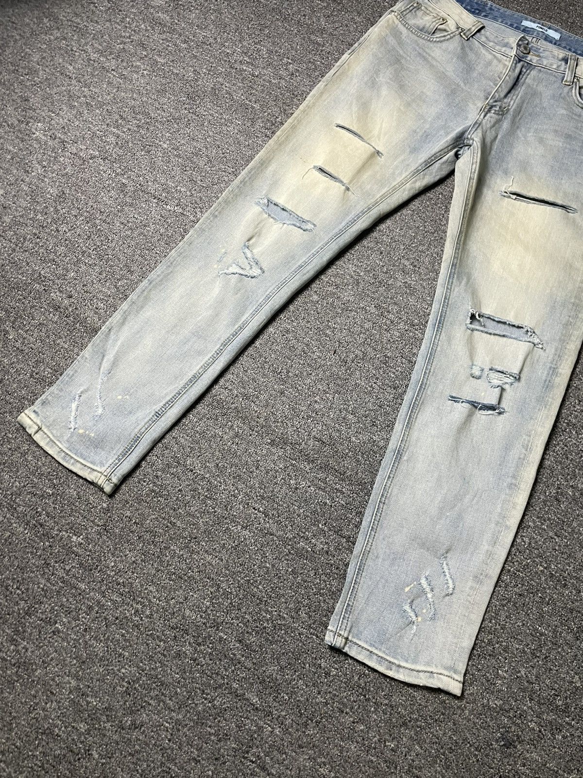 Japanese Brand × Vintage POMELO Brand Skinny Ripped Jeans (84) Size US 32 / EU 48 - 5 Thumbnail