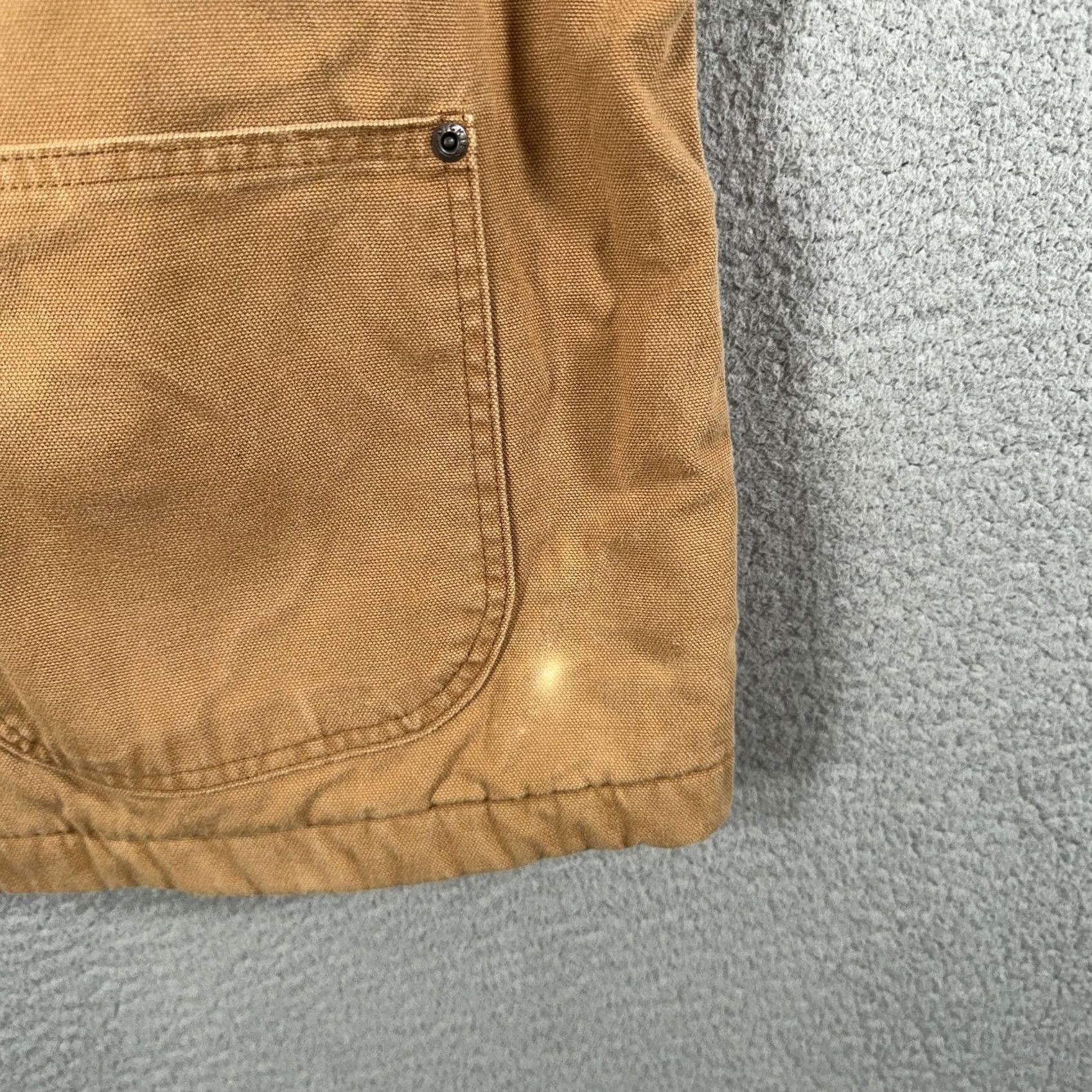 Dickies VINTAGE Dickies Jacket Corduroy Collar 2XL Brown Canvas Work Quilted Lined Insulated Wool 90s Mens Size US XXL / EU 58 / 5 - 6 Thumbnail