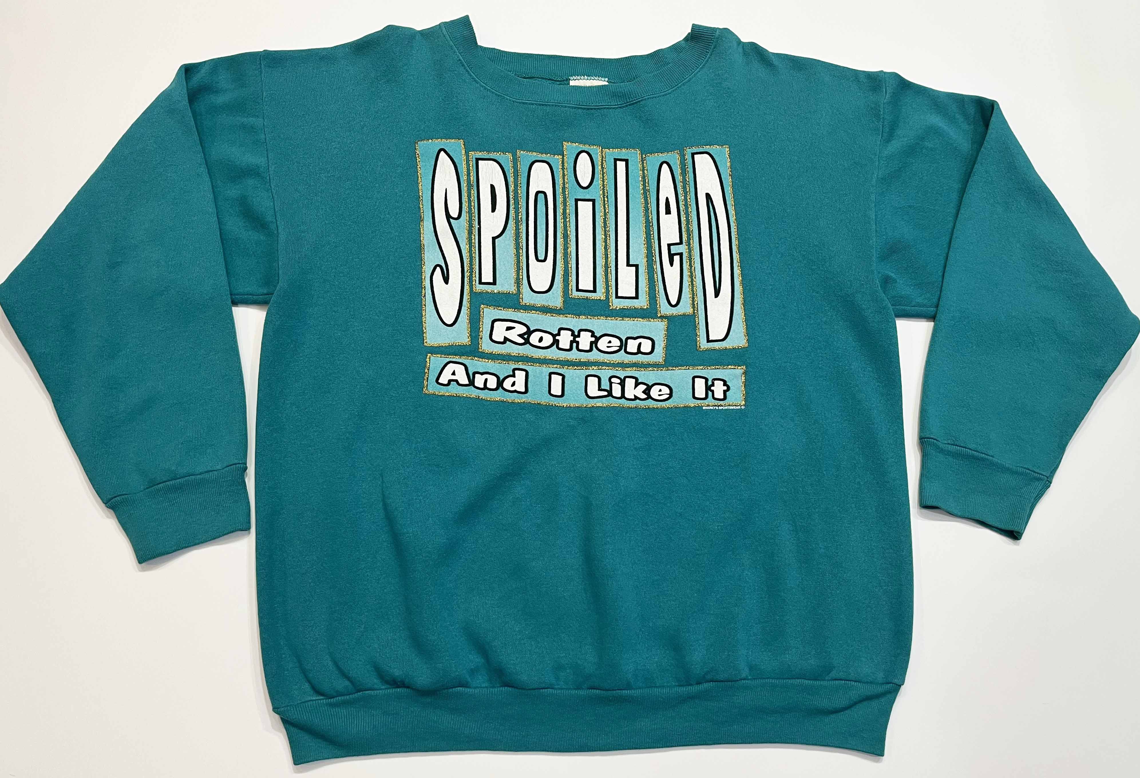 Tultex Vintage Tultex Spoiled Rotten, I Like It Crewneck Sweatshirt Size US XL / EU 56 / 4 - 1 Thumbnail