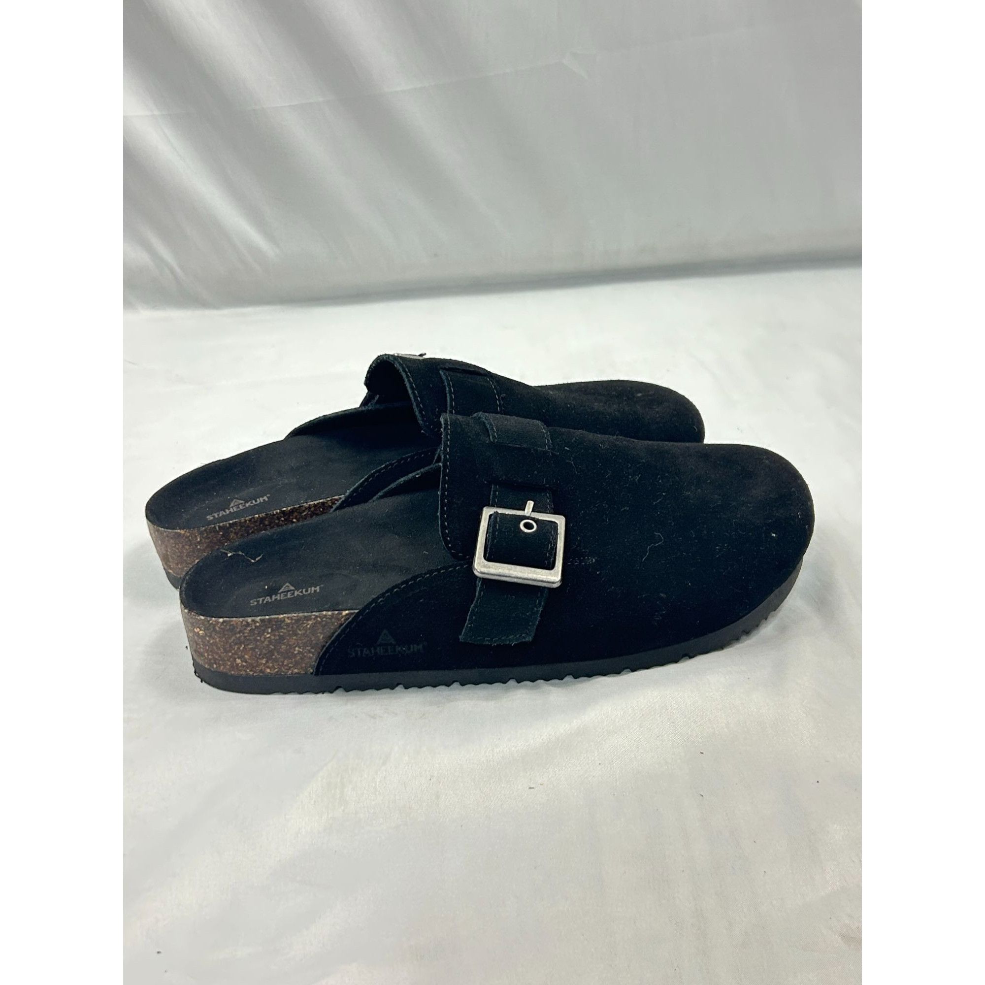Other Staheekum Clogs Women Size 9 Black Suede Mule Slip On Comfor Size US 9 / IT 39 - 1 Thumbnail