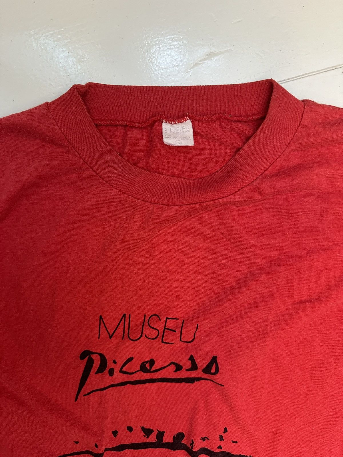 Vintage Art x Vintage x Picasso MUSEU red Tee Size US L / EU 52-54 / 3 - 1 Thumbnail