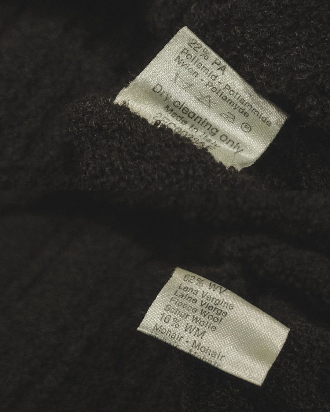 Giorgio Armani F/W 2000 Mohair Knit Elongated Turtle Neck Sweater Size US M / EU 48-50 / 2 - 6 Thumbnail