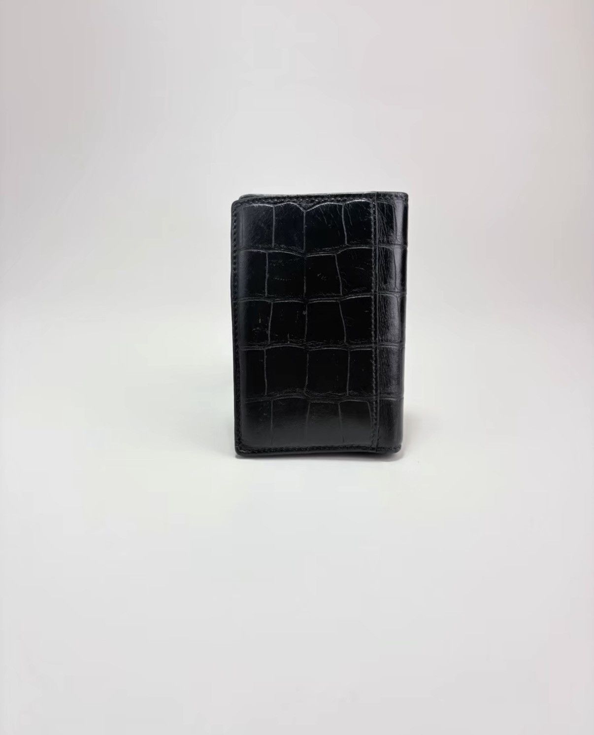 Balenciaga BALENCIAGA Crocodile Embossed Card Holder K1 Size ONE SIZE - 3 Thumbnail