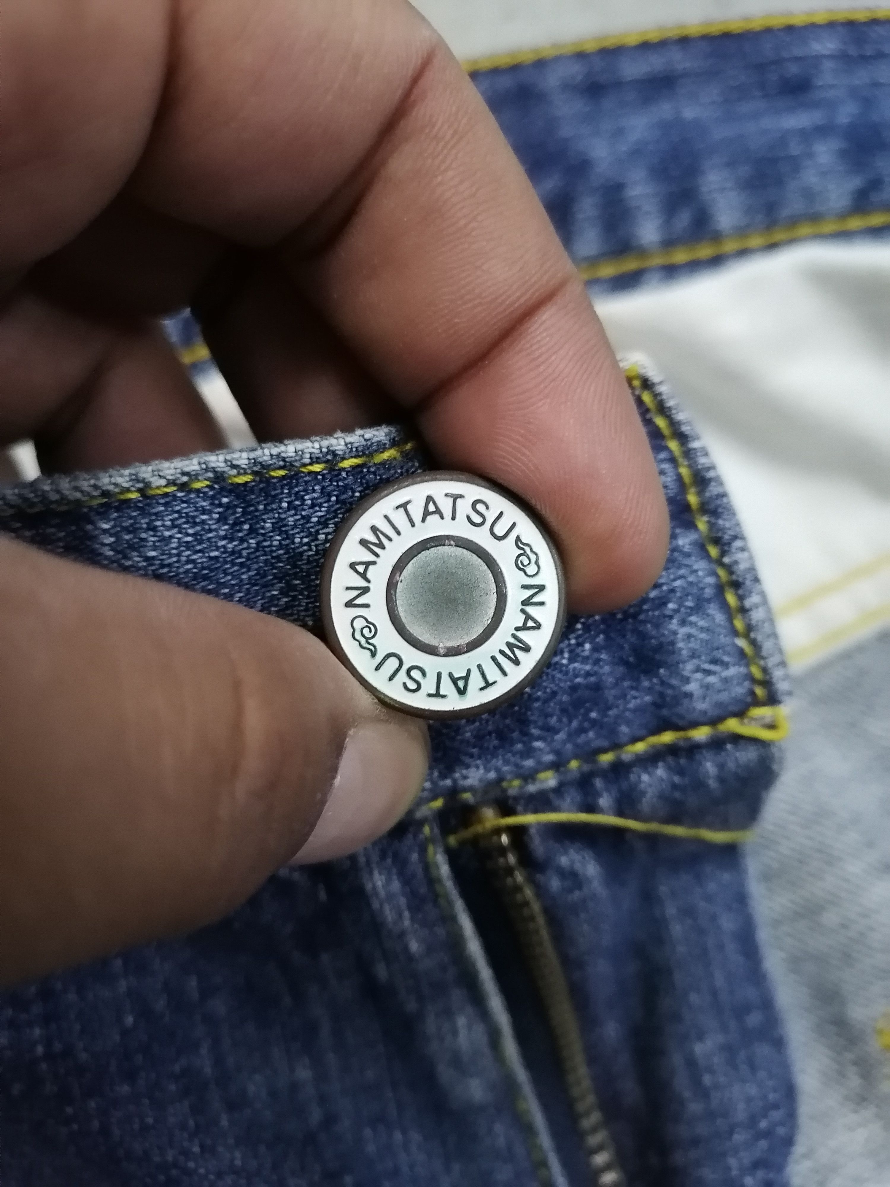 Japanese Brand Naminoritatsujin Embroidery Gaijin Denim Pants Size US 34 / EU 50 - 14 Thumbnail