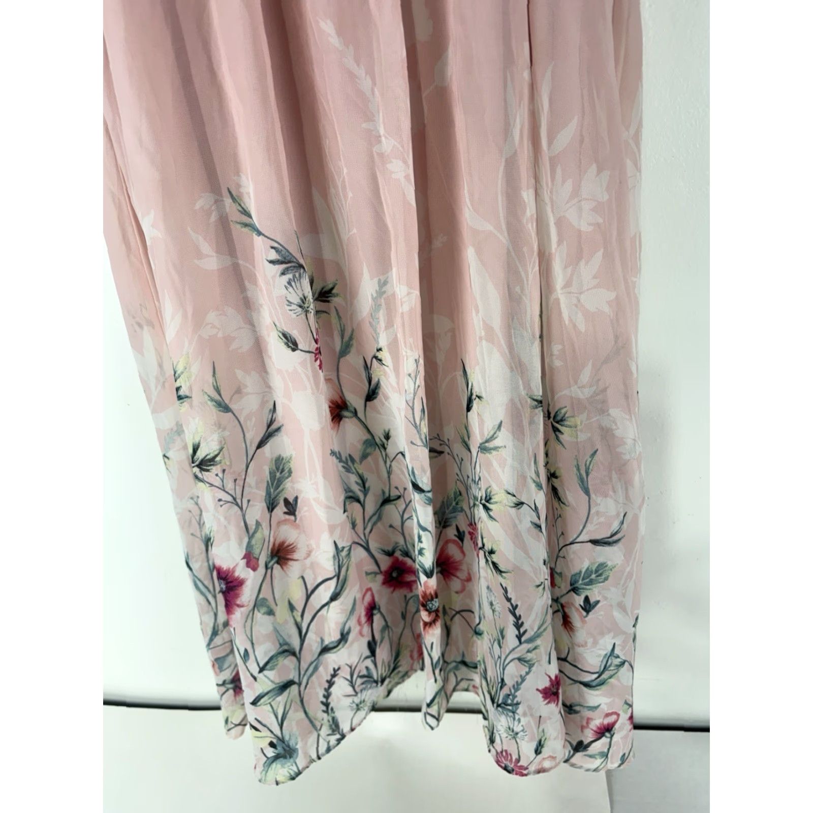 Vintage Rare Editions Multi Floral Dress Womens Size 12 Fit & Flare Midi Velvet? Size XL / US 12-14 / IT 48-50 - 3 Thumbnail