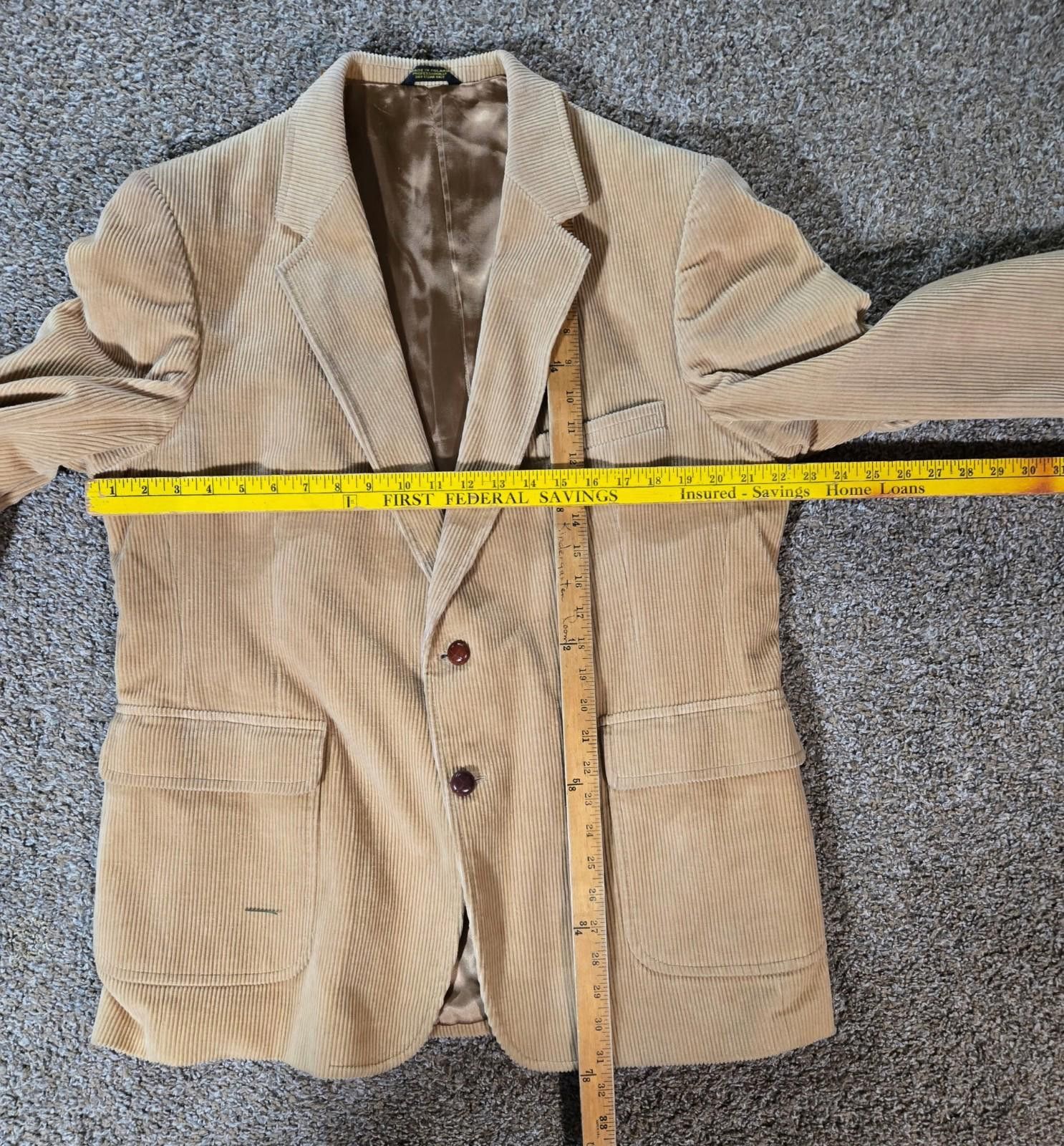 Designer klines mens shop courduroy blazer jacket Size 44R - 2 Thumbnail