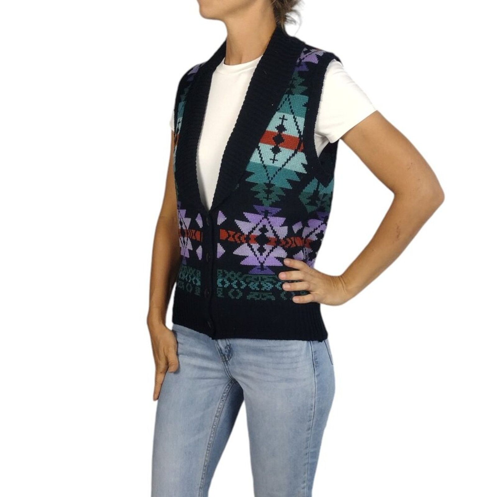 Vintage Vintage MC II Southwest Sweater Vest Size M / US 6-8 / IT 42-44 - 6 Thumbnail