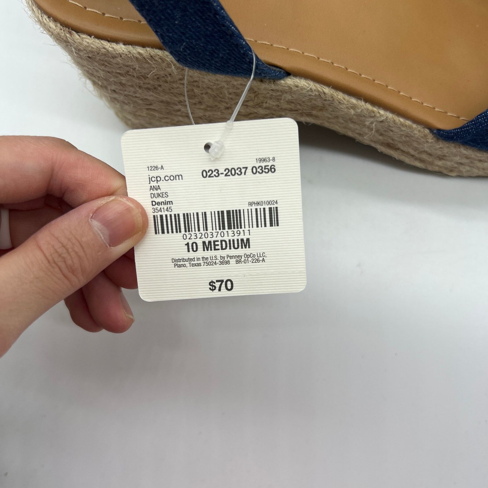Other a.n.a Womens Dukes Heeled Sandals Denim Blue Size US 10 / IT 40 - 9 Thumbnail