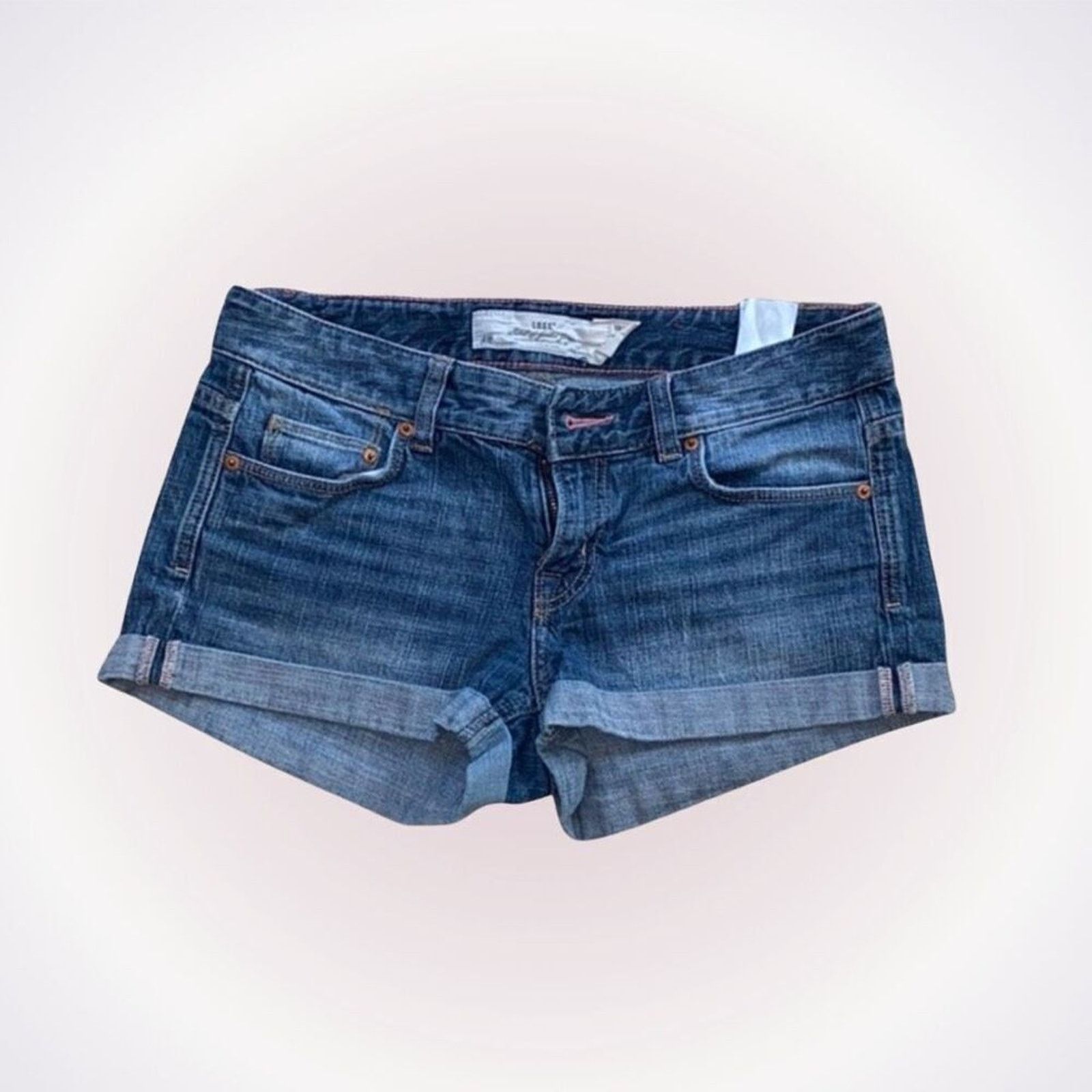 H&M L.O.G.G. by H&M Short Rolled Hem Denim Shorts | Sz 28 Size 28" / US 6 / IT 42 - 1 Thumbnail