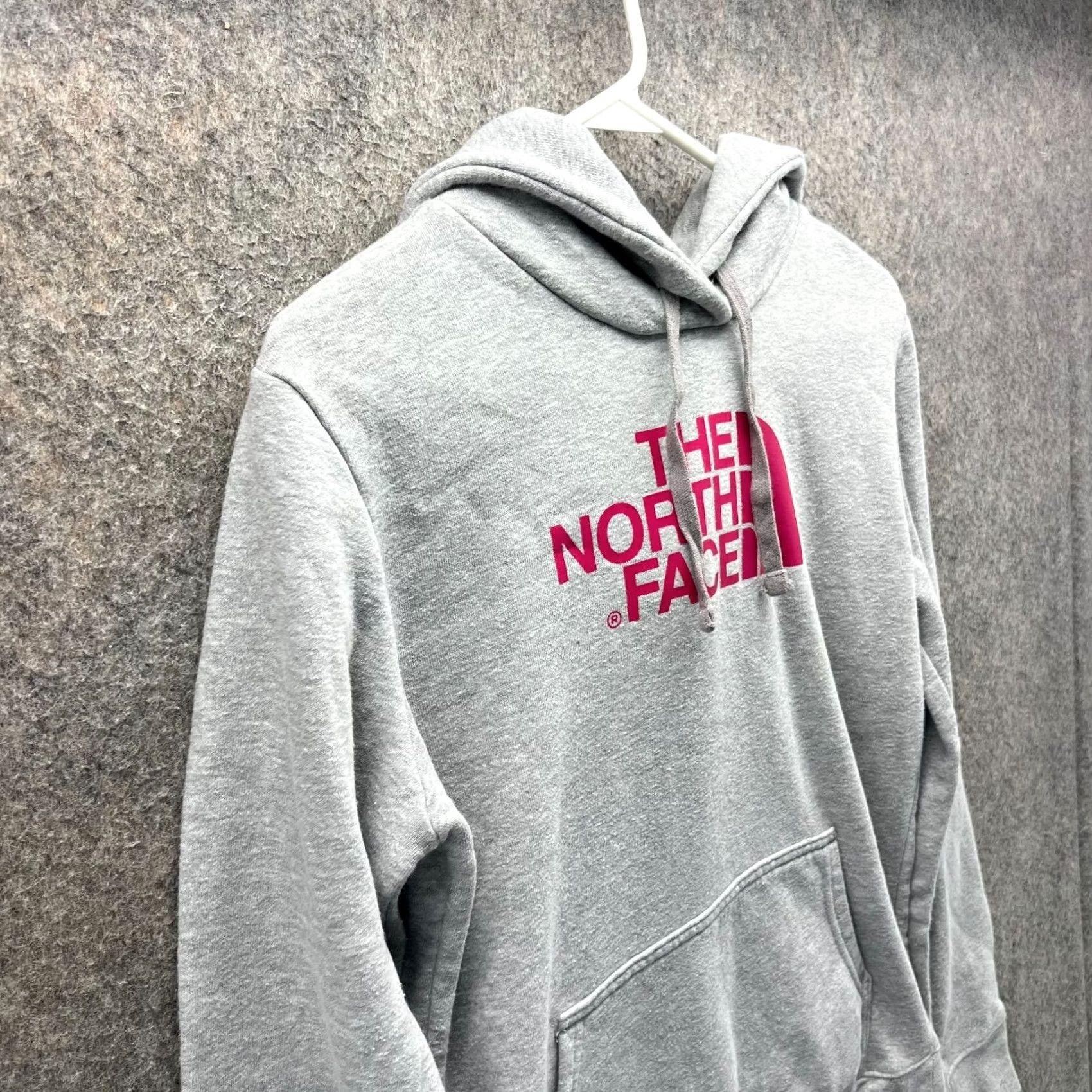 The North Face The North Face Hoodie Womens S White Women Grey Pink Spell Out Sweater Fleece Pullover Size S / US 4 / IT 40 - 7 Thumbnail