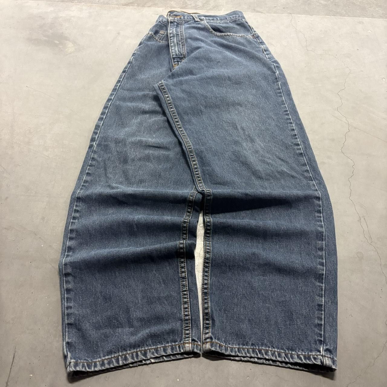 Vintage Crazy Vintage Y2K/2000s Baggy Skater Style Streetwear Dark Wash Denim Jeans! Size US 36 / EU 52 - 3 Thumbnail