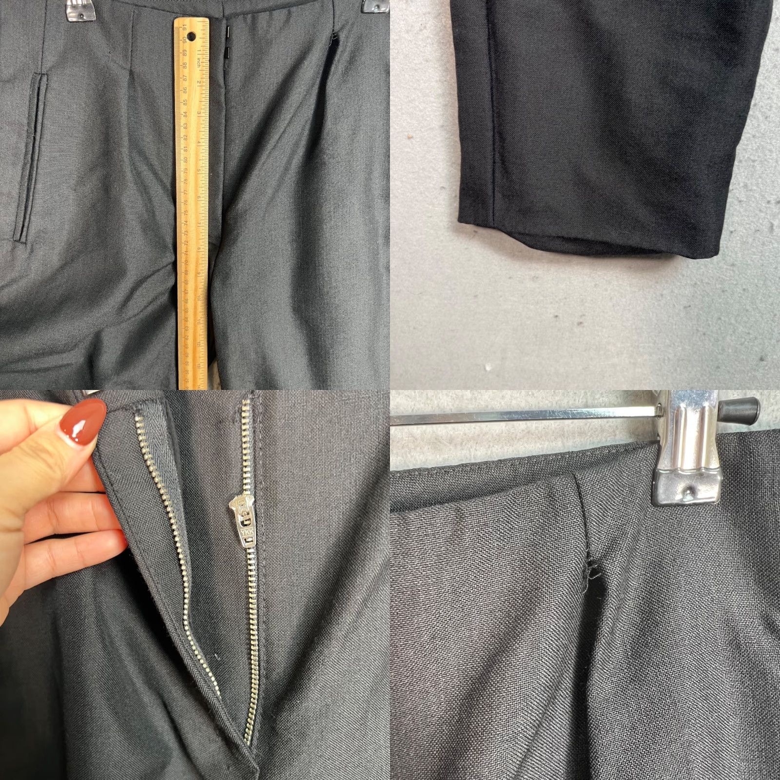 Alexander Wang Alexander Wang Pants Women Slim Tapered 30 Inch Waist Black Wool Blend Dress Pants Size 30" / US 8 / IT 44 - 8 Thumbnail
