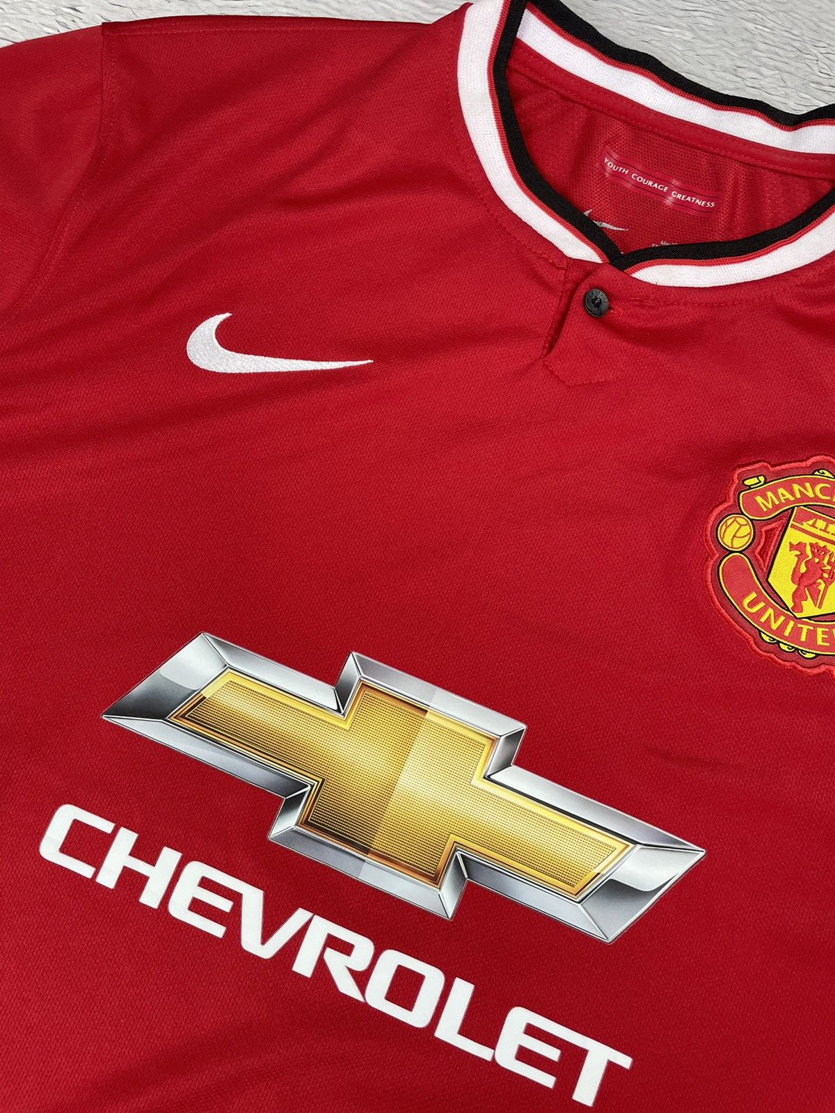 Nike × Vintage DI MARIA Vintage Manchester United 2014/15 Nike Jersey y2k Size US L / EU 52-54 / 3 - 8 Thumbnail