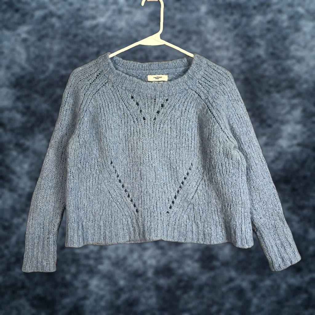 Isabel Marant VINTAGE Isabel Marant Etoile Blue Shields Sweater Womens Size 40 Blue Alpaca Wool Blend Pullover Crew Neck Knit 8/10 Shirts Size S / US 4 / IT 40 - 1 Thumbnail