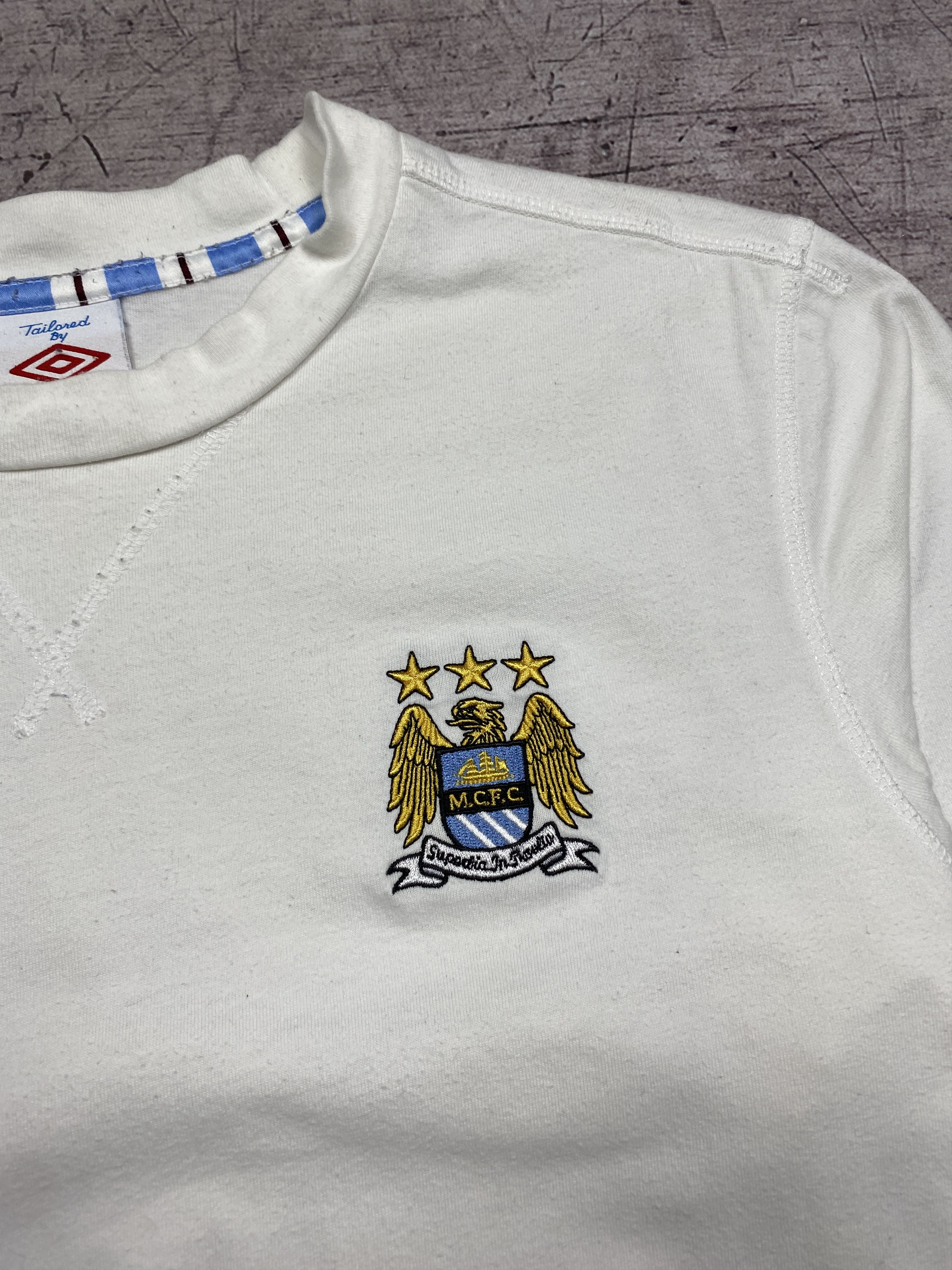 Umbro × Vintage Umbro Manchester City Vintage Mens Jersey T-Shirt Size US L / EU 52-54 / 3 - 3 Thumbnail