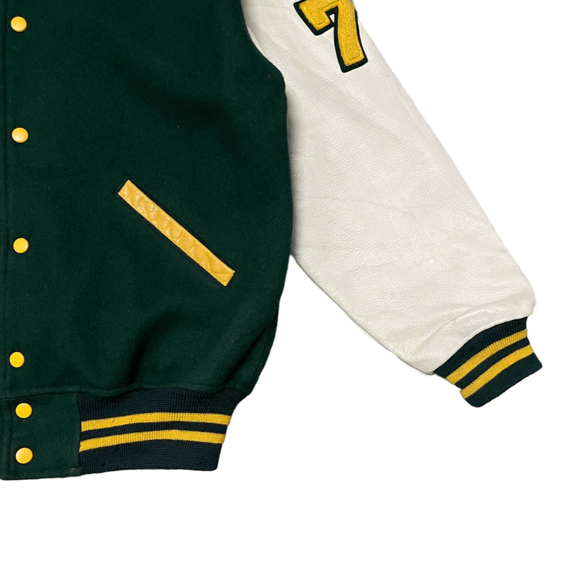 Japanese Brand Vintage Japanese Brand Varsity Jacket Wool Leather Sleeve Size US L / EU 52-54 / 3 - 4 Thumbnail