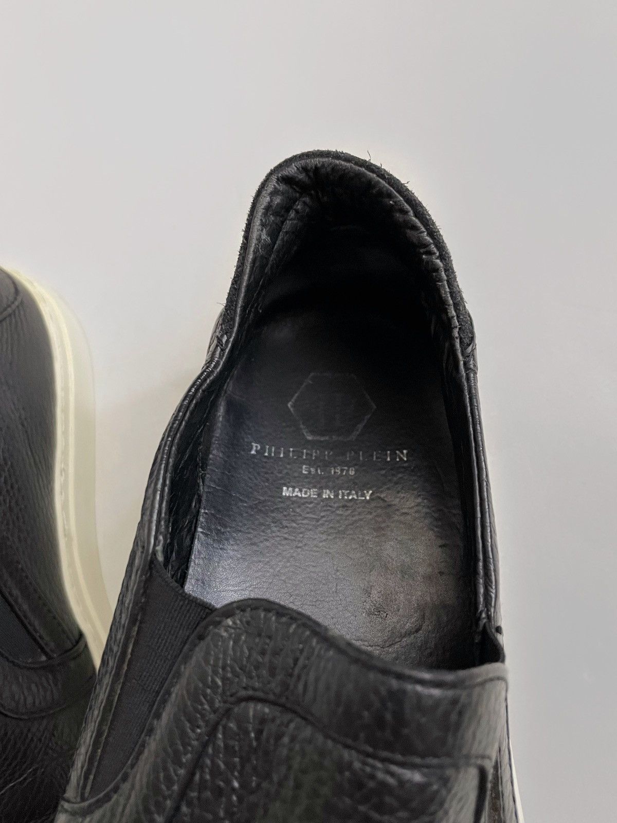 Philipp Plein Philipp Plein skull leather slip on sneakers Size US 8.5 / EU 41-42 - 4 Thumbnail