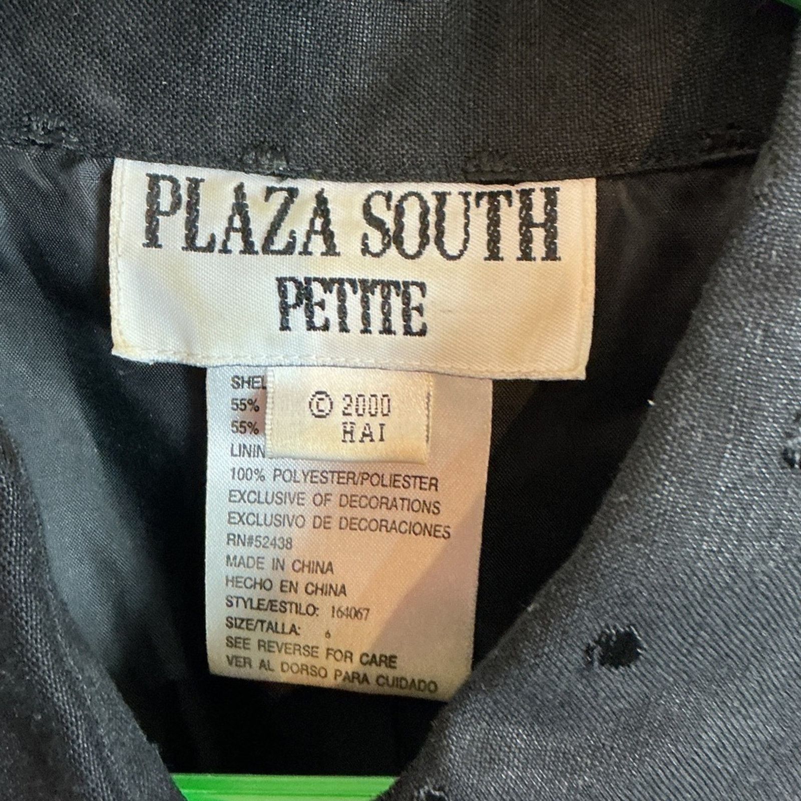 Other Plaza South Petite Black Button Front Maxi Dress Womens 6P Size M / US 6-8 / IT 42-44 - 2 Thumbnail