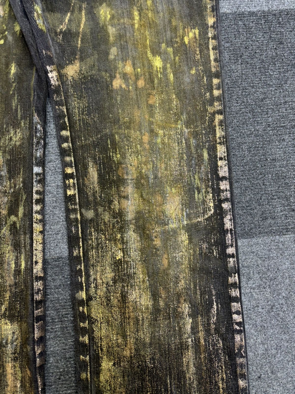 Japanese Brand 💥ONE ON GRAILED💥ARCHIVAL RARE PPFM CHAOS PAINT DENIM F457 Size US 32 / EU 48 - 5 Thumbnail