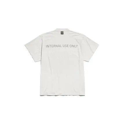 Balenciaga o1w1db10226 Internal Use Only Inside-Out T-Shirt Oversized Size US XXL / EU 58 / 5 - 2 Thumbnail