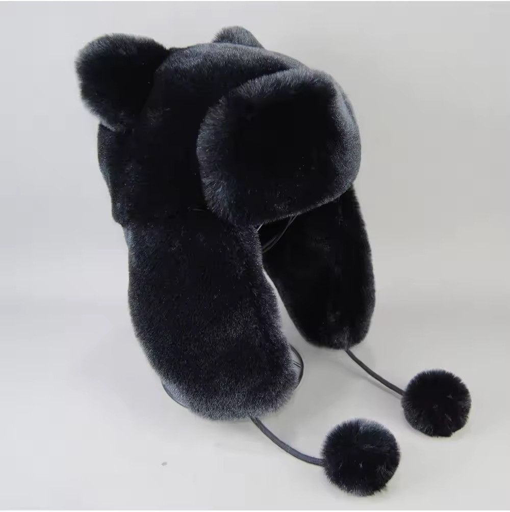 Japanese Brand Rabbit Faux Fur Bomber Hat Size ONE SIZE - 1 Thumbnail