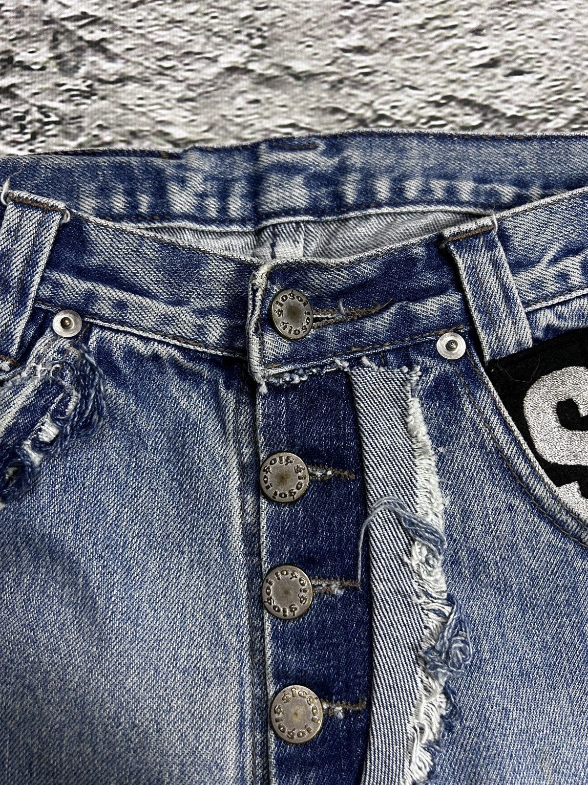 Gio-Goi × Vintage Crazy Y2K jeans patchwork sex machine UK rock Gio Goi Size US 30 / EU 46 - 5 Thumbnail