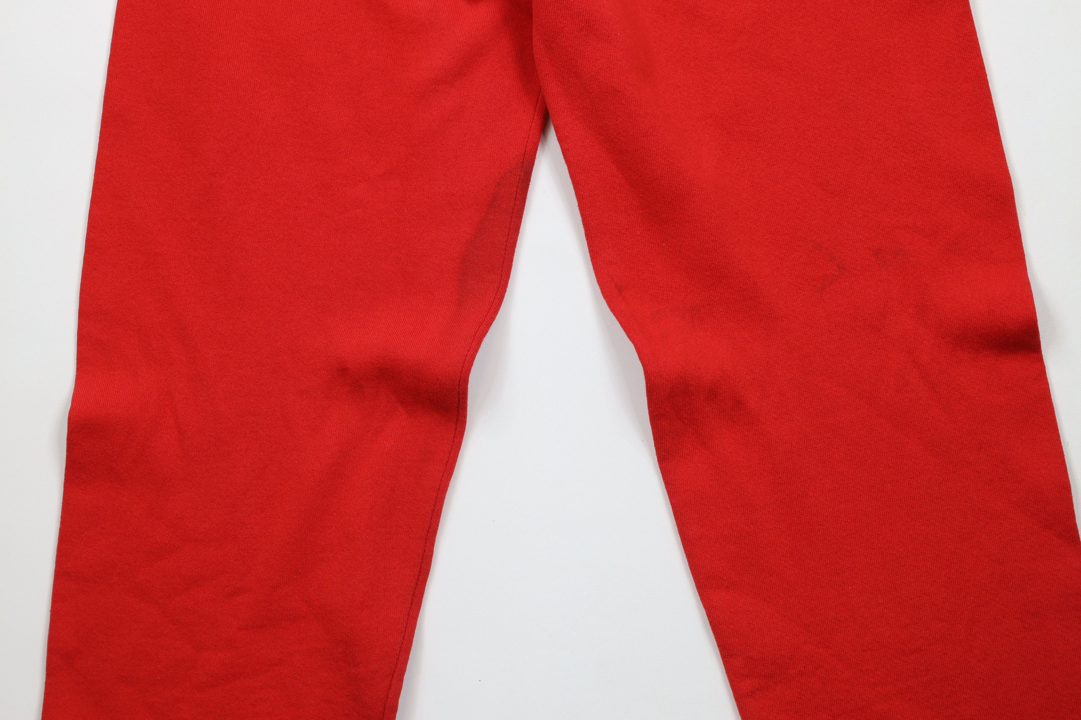 Vintage Vintage 90s Streetwear Blank Sweatpants Joggers Red USA Size US 34 / EU 50 - 12 Thumbnail
