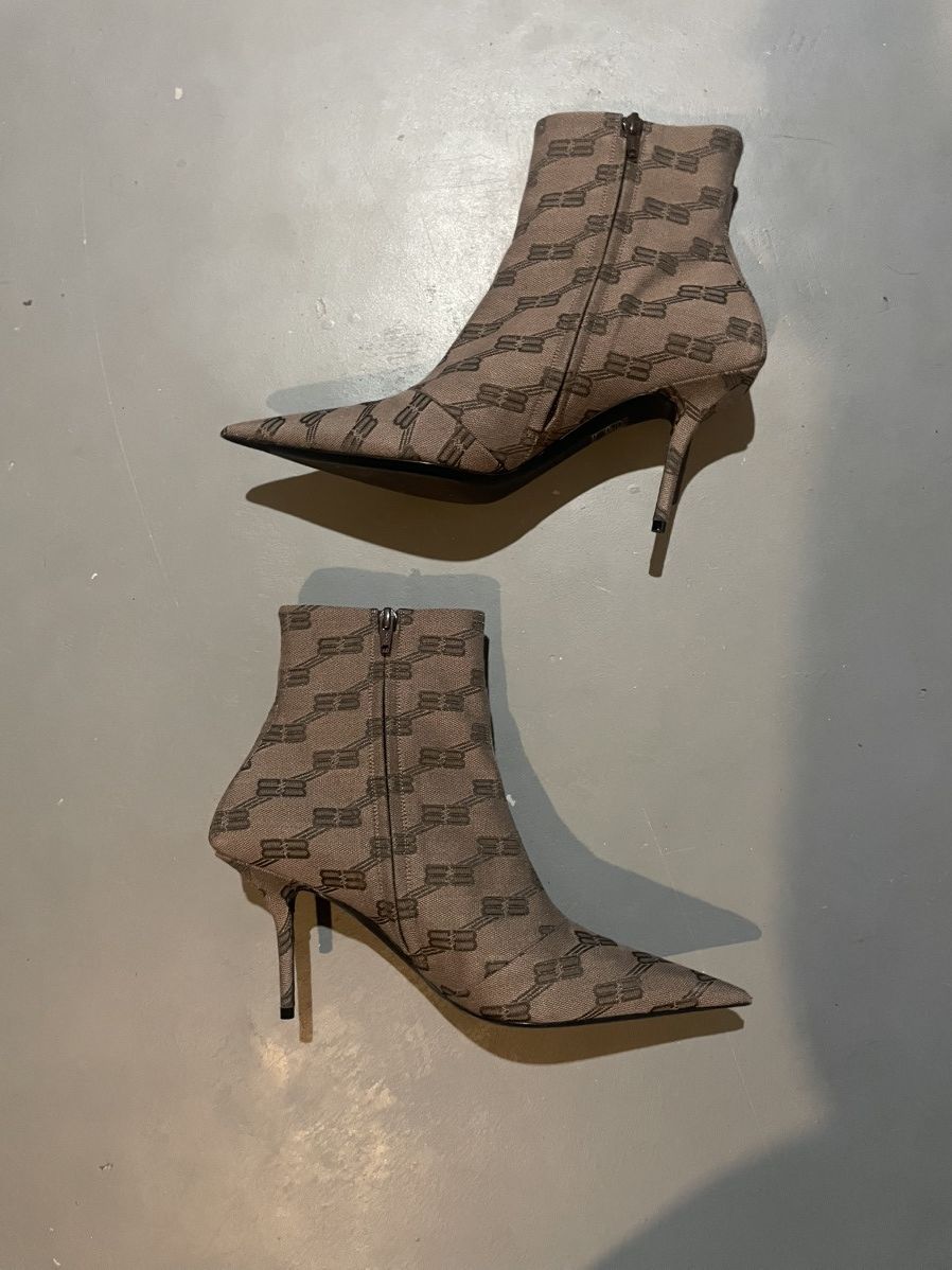 Balenciaga Balenciaga BB Monogram Canvas Knife Sock Boots 40EU Size US 10 / IT 40 - 6 Thumbnail