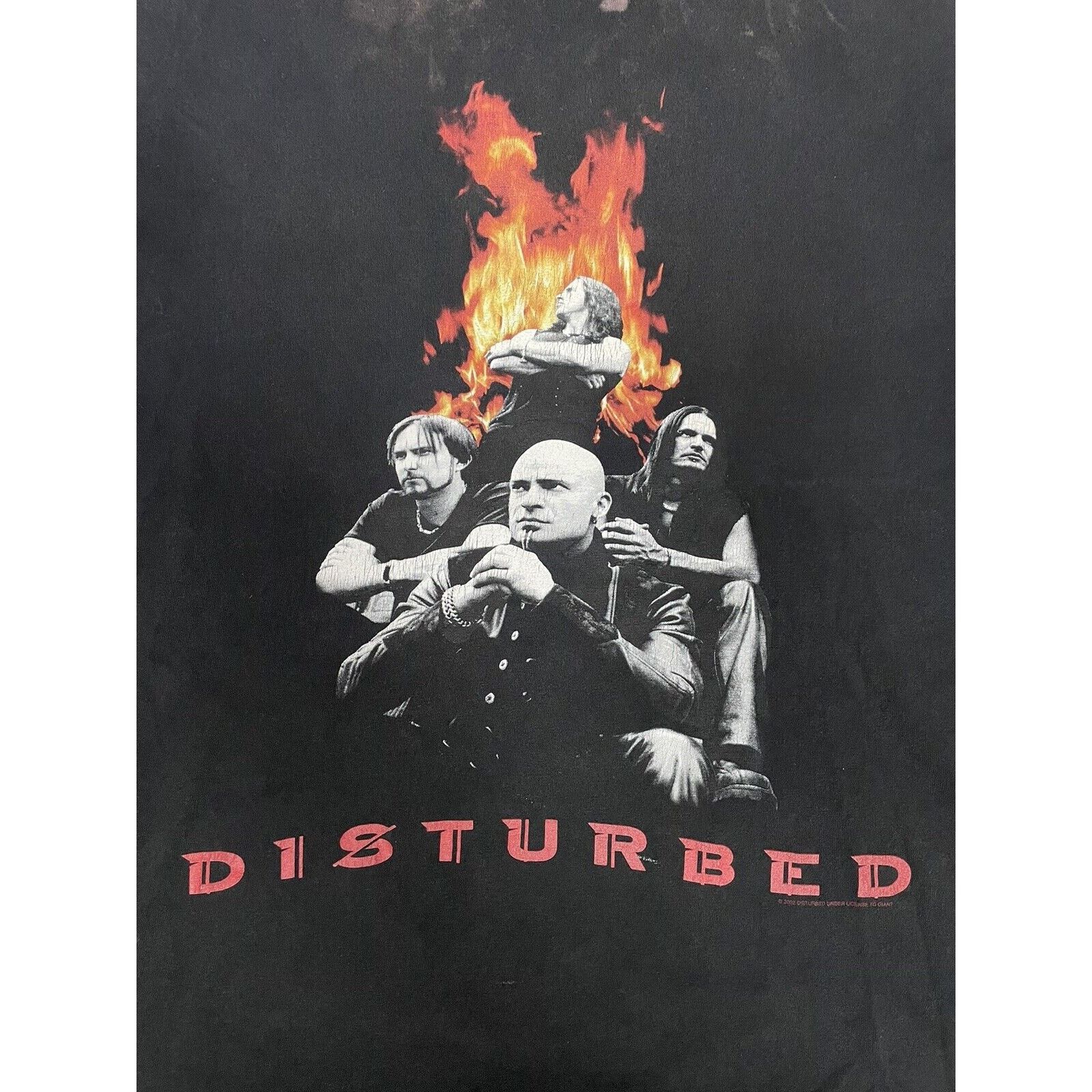 Giant Vintage Disturbed Band T-Shirt 2002 Mens XL Y2K Giant Size US XL / EU 56 / 4 - 2 Thumbnail