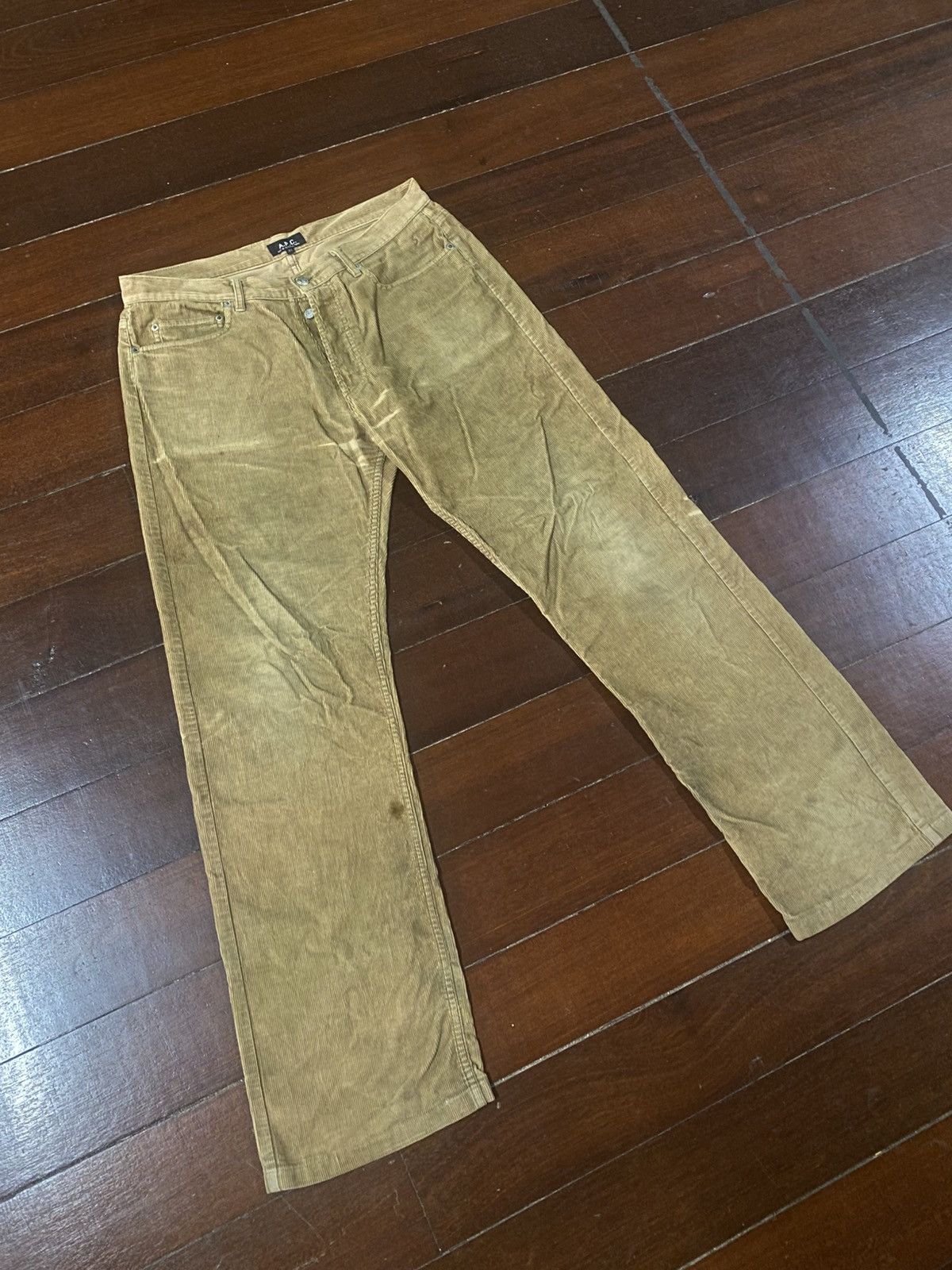 A.P.C. Vintage y2k hiver 2000 A.P.C. Valvet flare faded pants Size US 35 - 2 Thumbnail