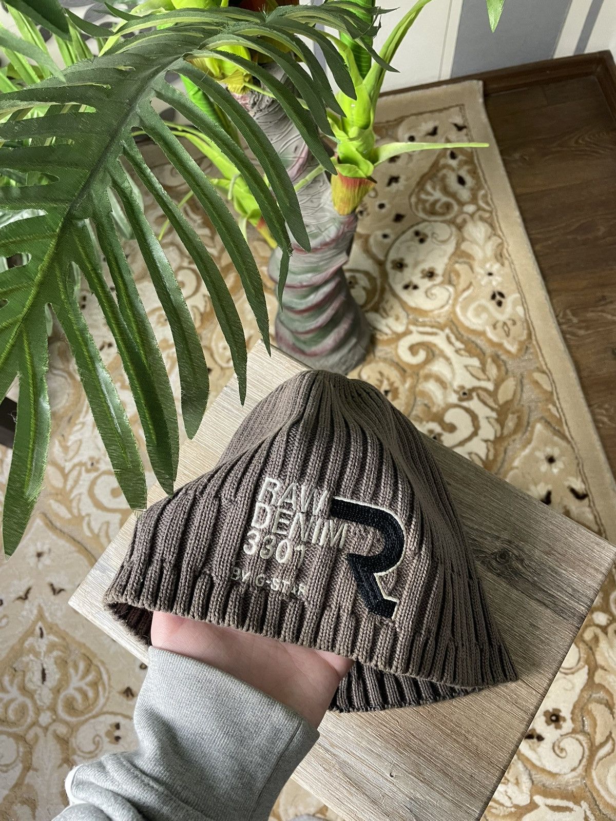 G-Star Vintage G-Star RAW Brown Beanie Hat Size ONE SIZE - 2 Thumbnail
